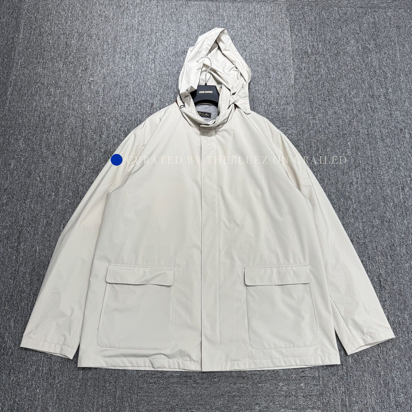 Loro Piana White Hooded Raincoat with Front Pockets Size US XXL / EU 58 / 5 - 1 Thumbnail