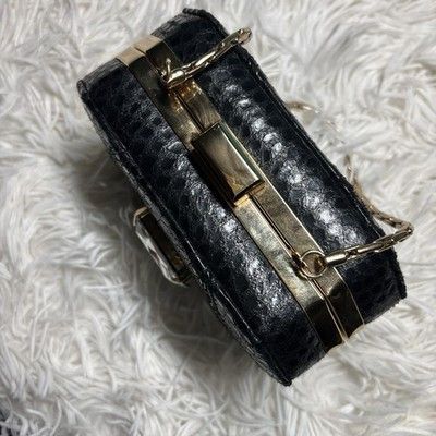 Other RARE Inge Christopher Snake Skin clutch purse Swarovski Cent Size ONE SIZE - 12 Thumbnail
