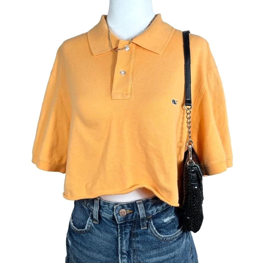 Vineyard Vines Vineyard Vines Polo Shirt Womens M Orange Short Sleeve Collared Cropped Preppy Y2K Academia Size M / US 6-8 / IT 42-44 - 2 Thumbnail