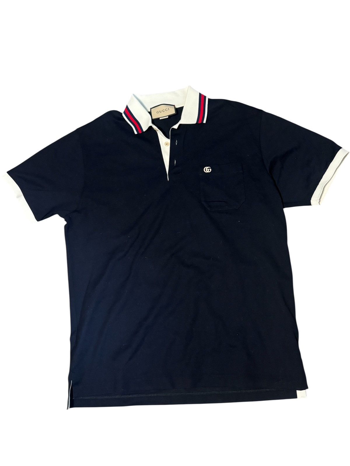 Gucci Double G Cotton-Blend Piqué Polo Shirt