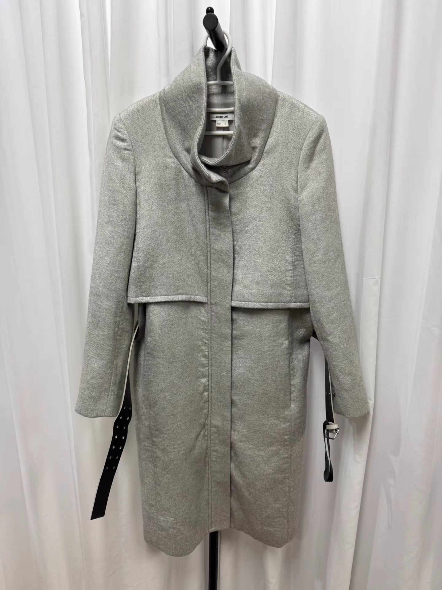 Helmut Lang helmut lang Double Collar Wool Coat K20 Size US XXS / EU 40 - 1 Thumbnail
