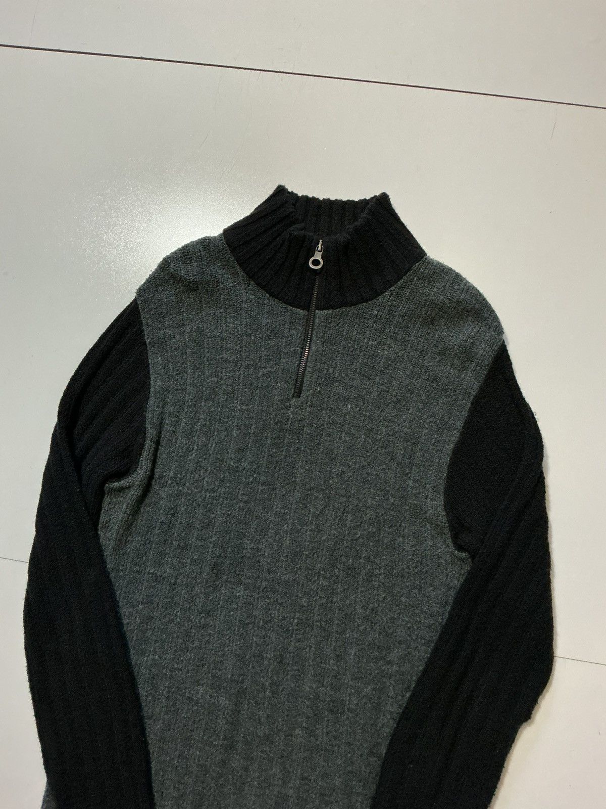 Steven Alan BSA EnD.GO Bray Steve Alan Italy Wool 1/4 Zip Ribbed Sweater Size US XS / EU 42 / 0 - 3 Thumbnail