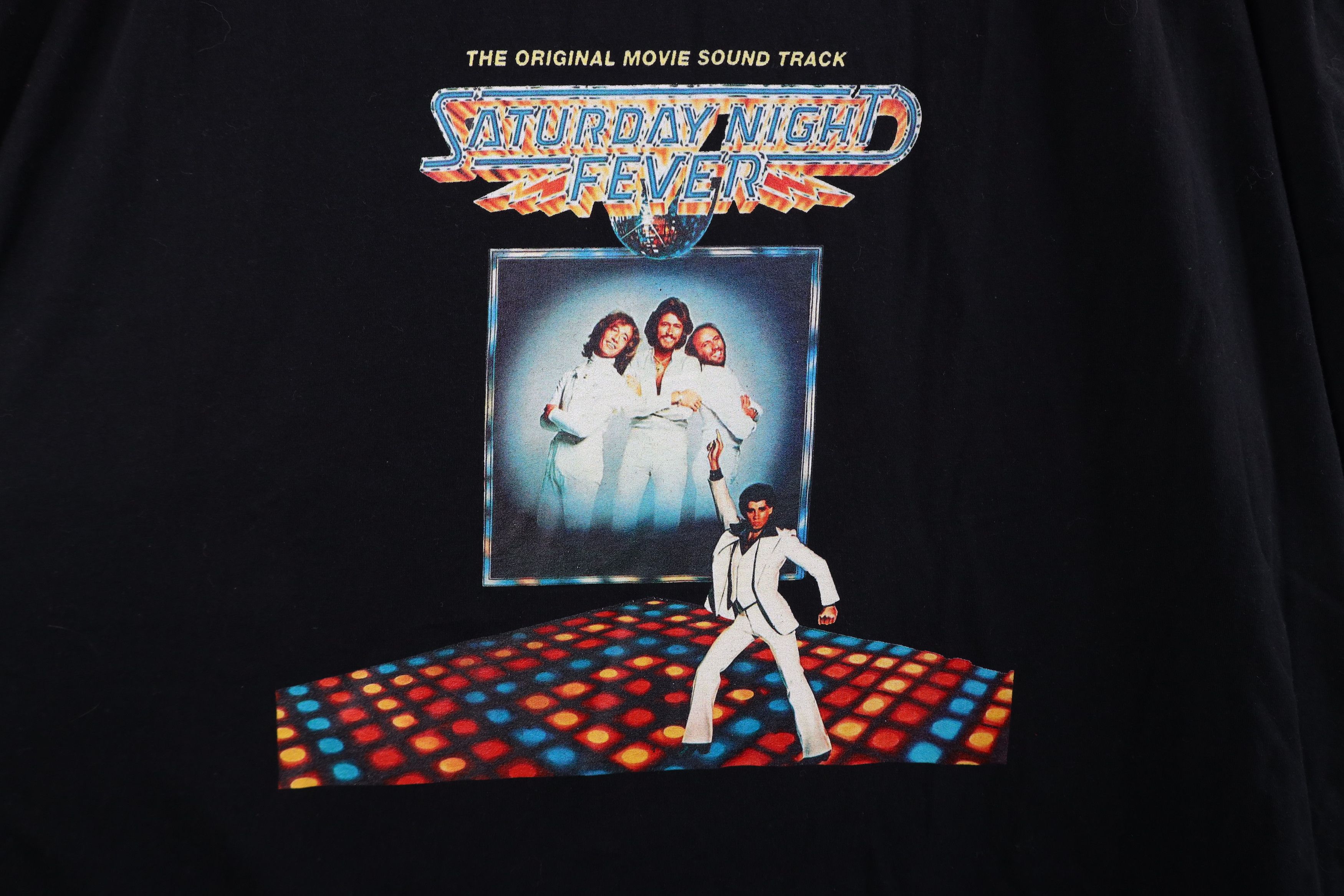 Vintage Vintage 90s Gees Saturday Night Fever Movie T-Shirt Black Size US XXL / EU 58 / 5 - 4 Thumbnail