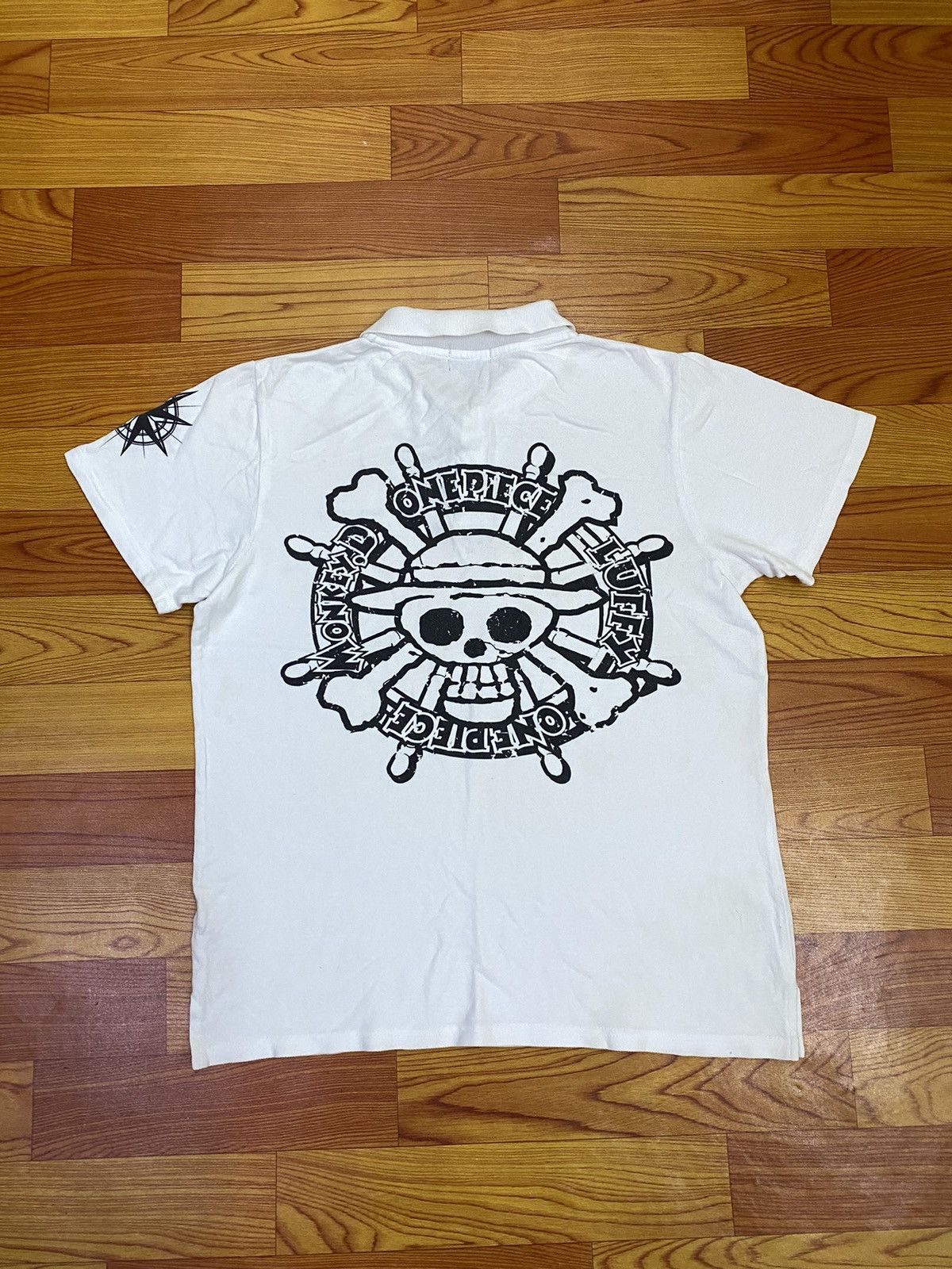 Anime × Japanese Brand × One Piece One Piece Monkey D Luffy Pirate Logo Polo Shirt Size US M / EU 48-50 / 2 - 1 Thumbnail