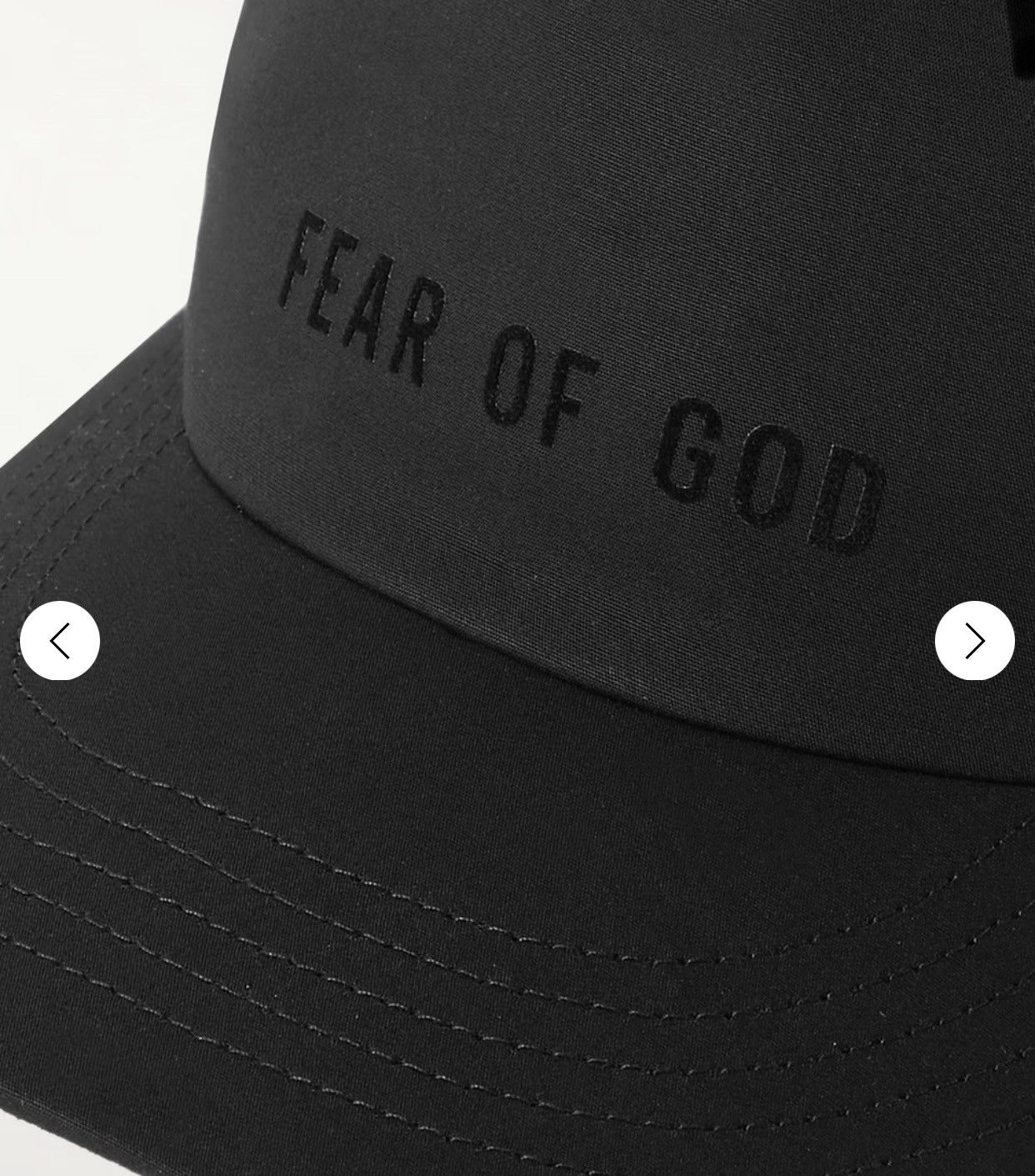 Fear of God Fear of god eternal flocked cotton baseball cap Size ONE SIZE - 2 Thumbnail