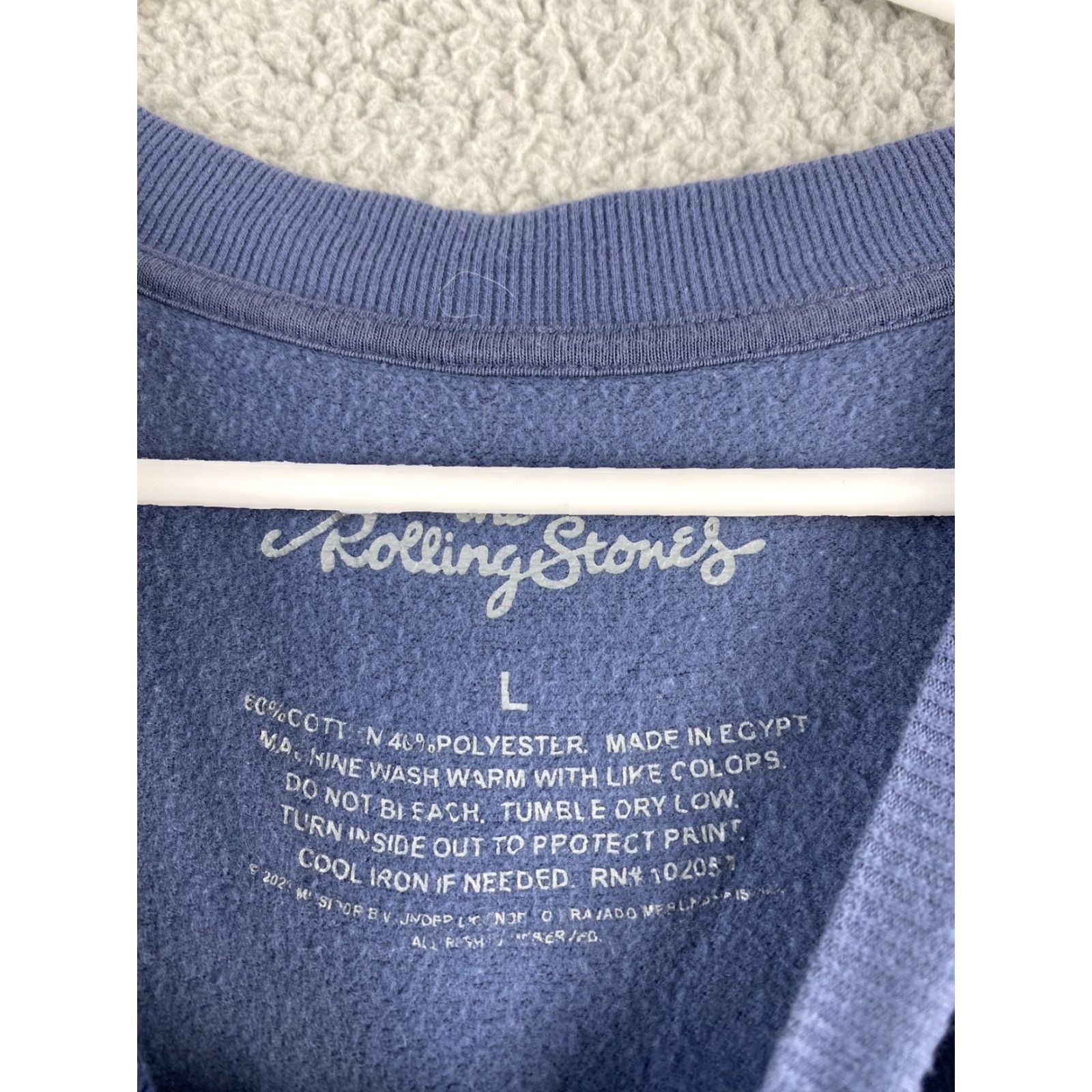 Vintage Womens Sweatshirt Size L Blue Long Sleeve Round Neck Activewear Pullover / 36-47 Size L / US 10 / IT 46 - 4 Thumbnail