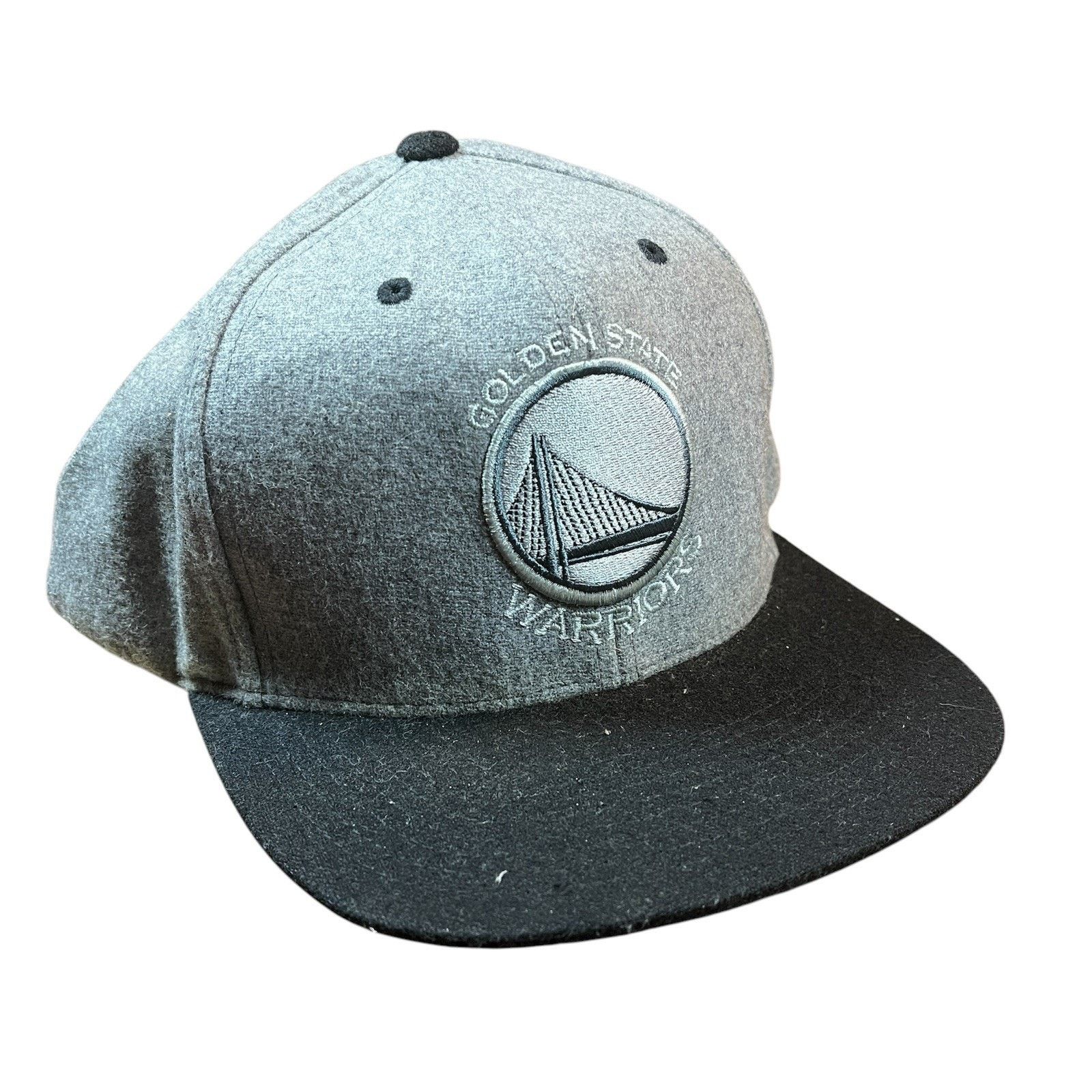 Mitchell & Ness Golden State Warriors Mitchell & Ness Gray Wool Blend Hat Size ONE SIZE - 1 Thumbnail