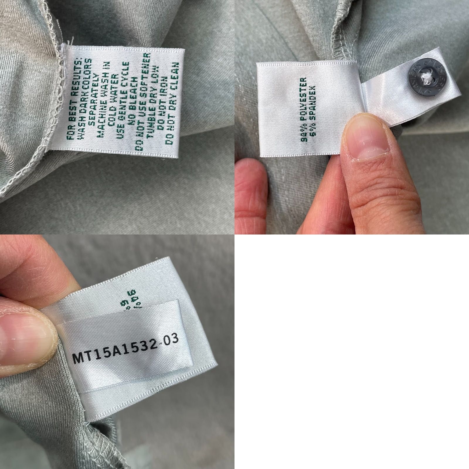 Vintage Masters Tech Augusta National Golf Club Polo Shirt Men Large Grey Performance Polo Size US L / EU 52-54 / 3 - 8 Thumbnail