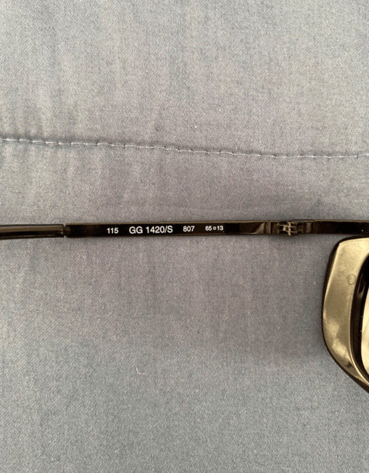 Gucci Gucci Sunglasses 1420/S Mask Logo Shield Sport Vintage Size ONE SIZE - 5 Thumbnail