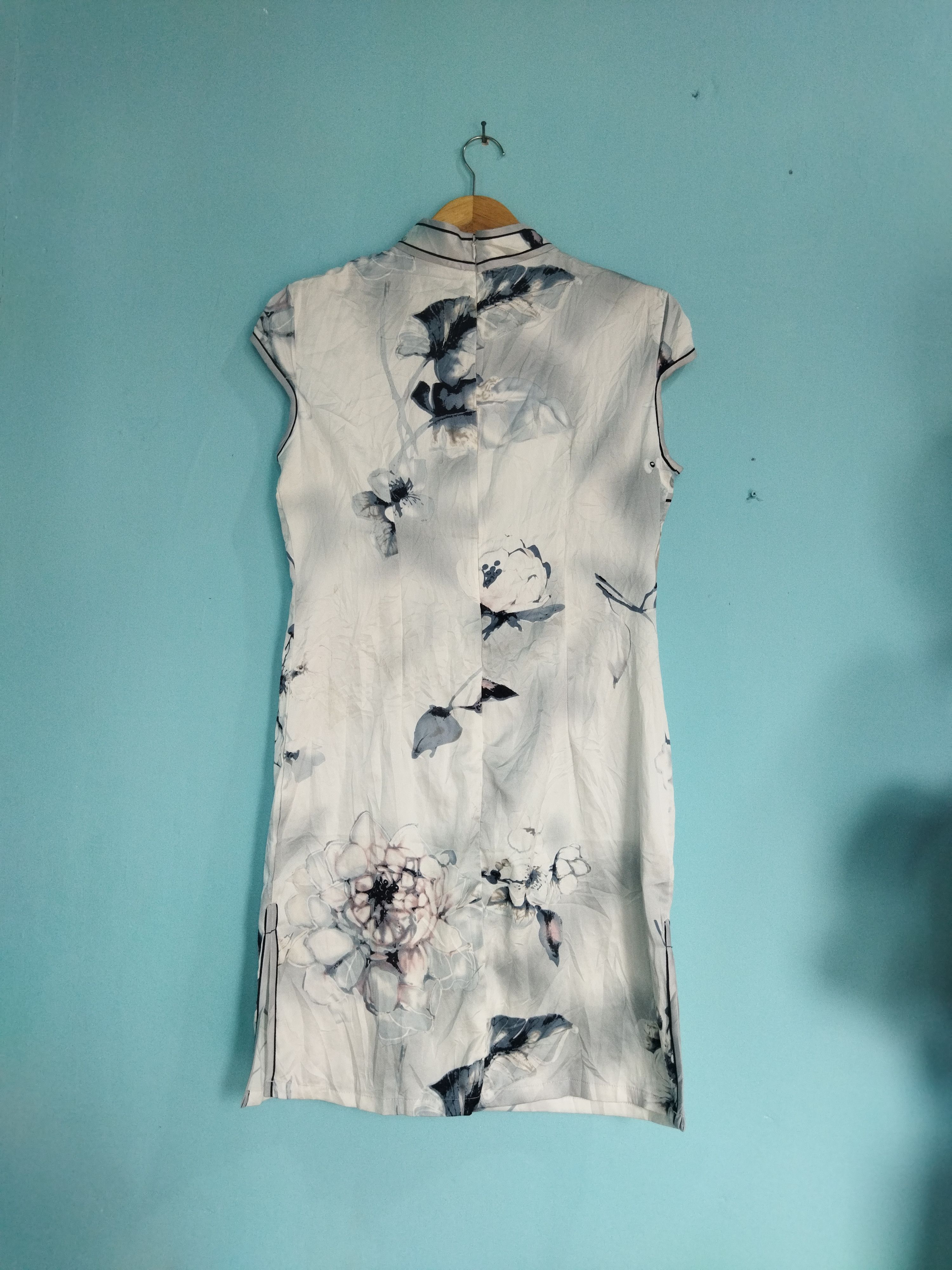 Japanese Brand Floral Qipao Cheongsam Dress – Classic Chinese Style Size M / US 6-8 / IT 42-44 - 4 Thumbnail