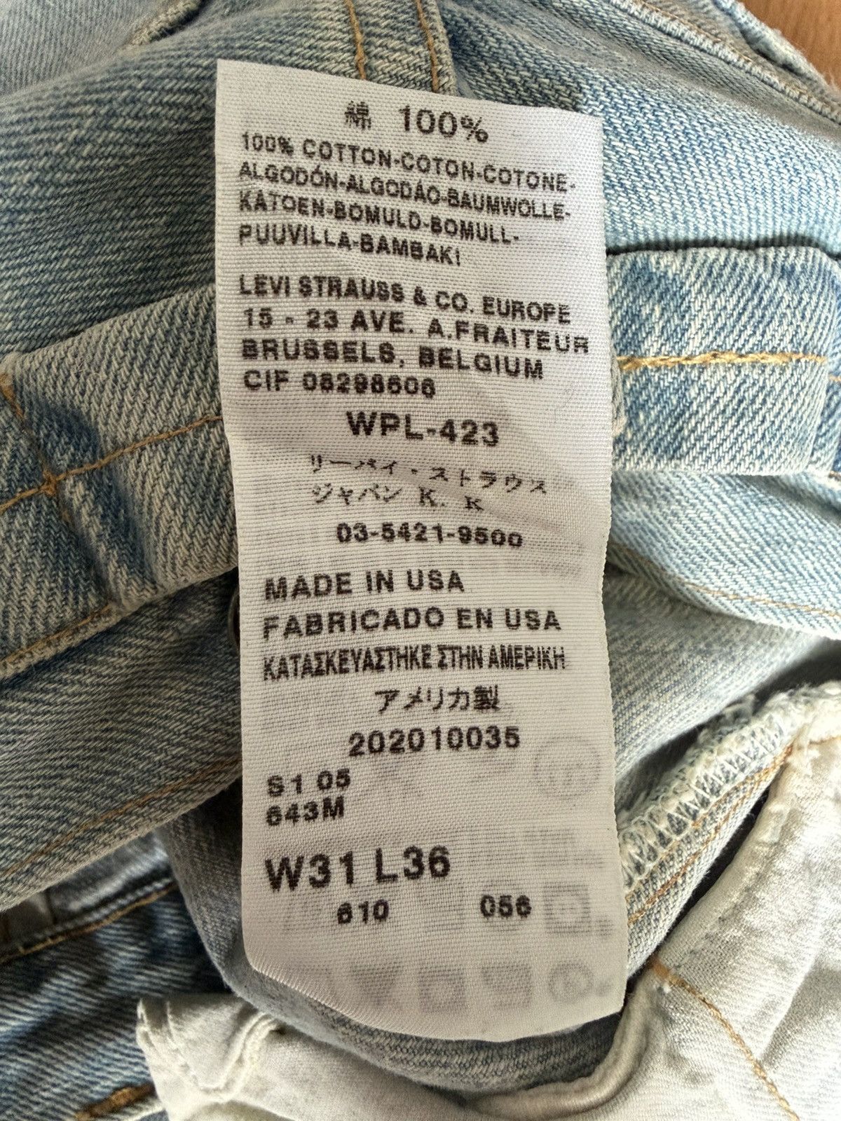 Levi's Vintage Clothing Levis 201 LVC Vintage deadstock Size US 31 - 9 Thumbnail