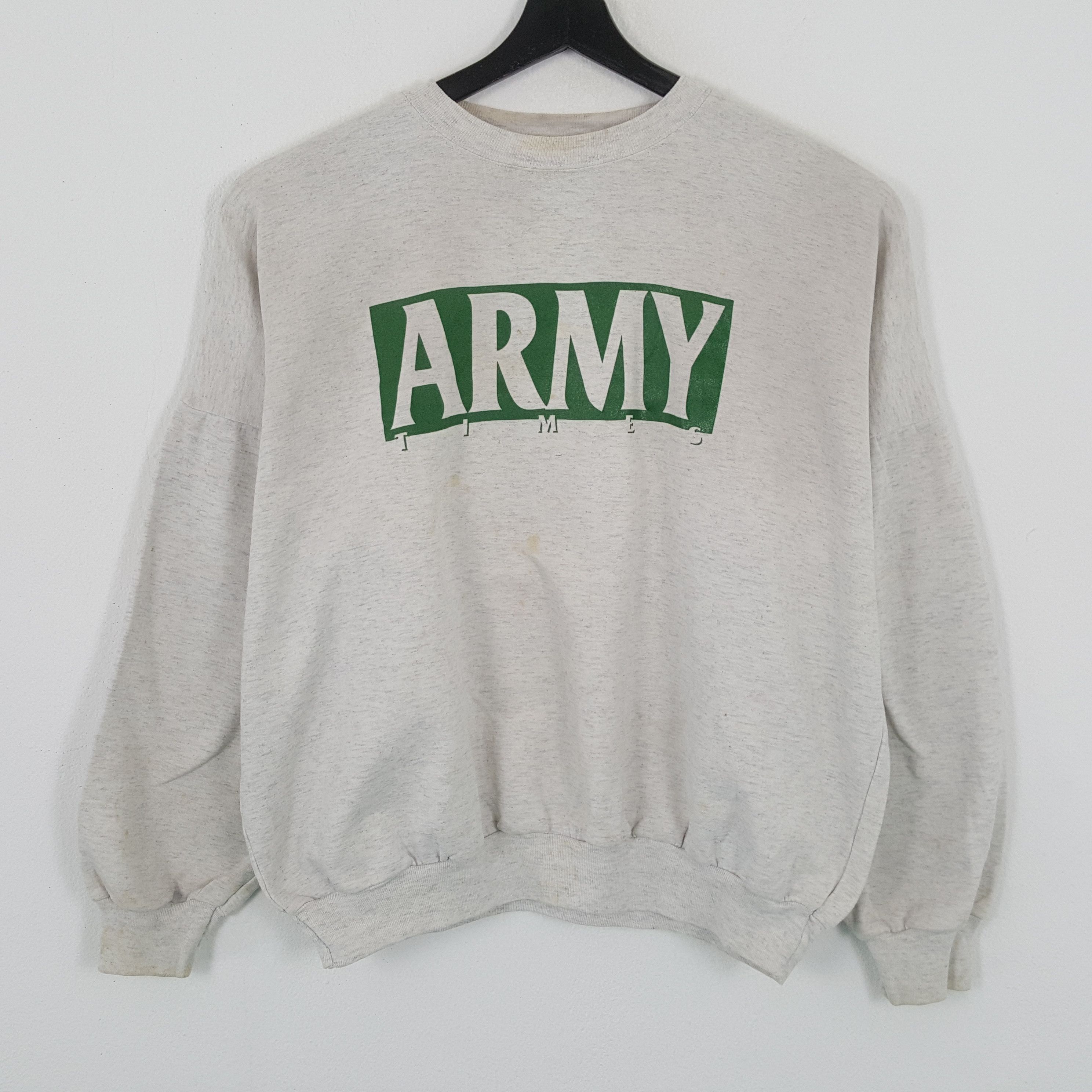 ARMY TIMES Center Design Streetwear Style Sweasthirt