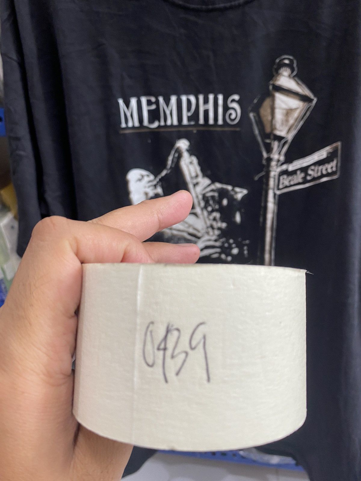 Vintage MEMPHIS BIRTH PLACE OF THE BLUES TSHIRT Size US L / EU 52-54 / 3 - 10 Thumbnail