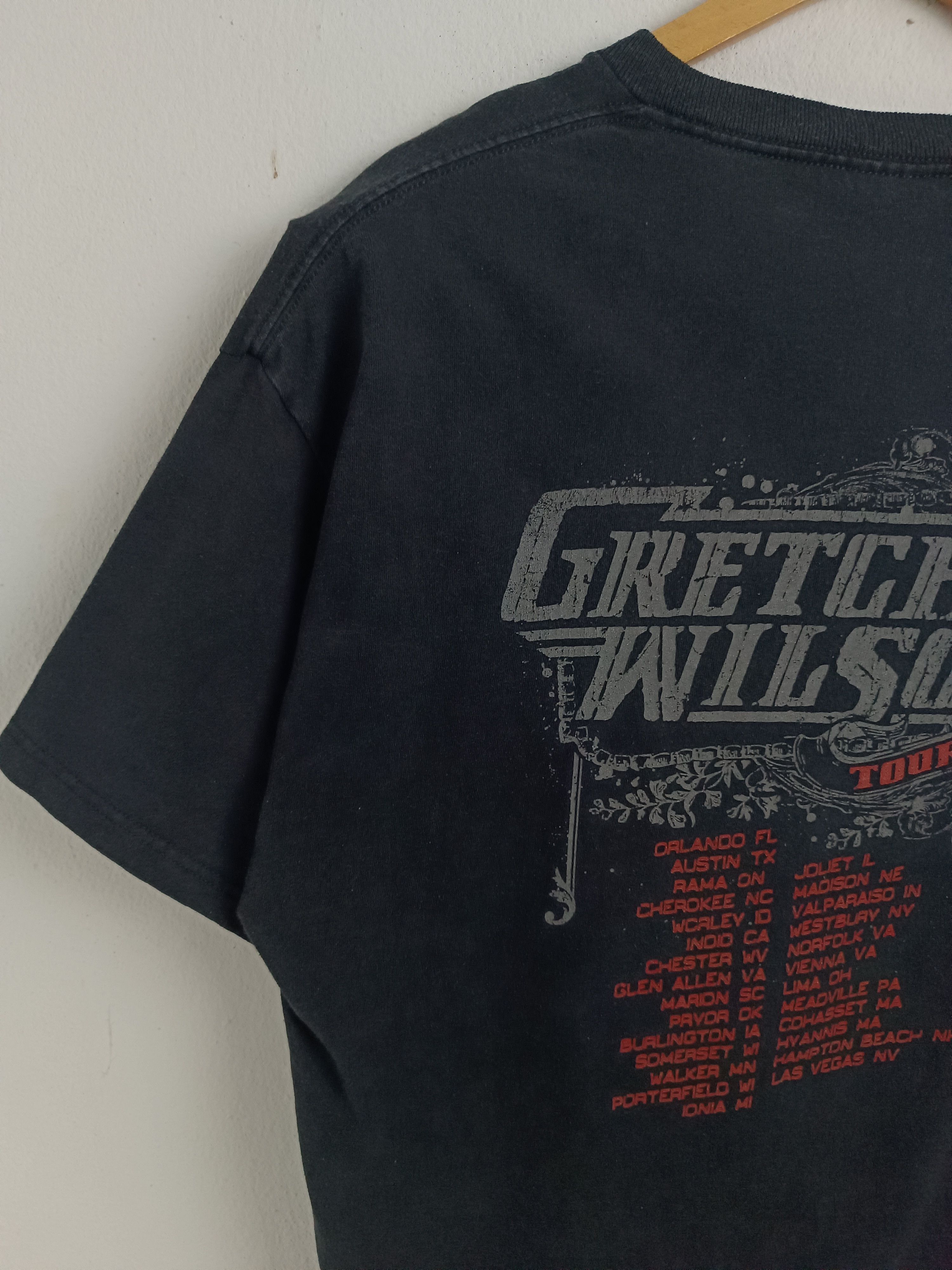 Vintage THRASH FADED VINTAGE '08 GRETCHEN WILSON TOUR TEE kid rock Size US XL / EU 56 / 4 - 12 Thumbnail