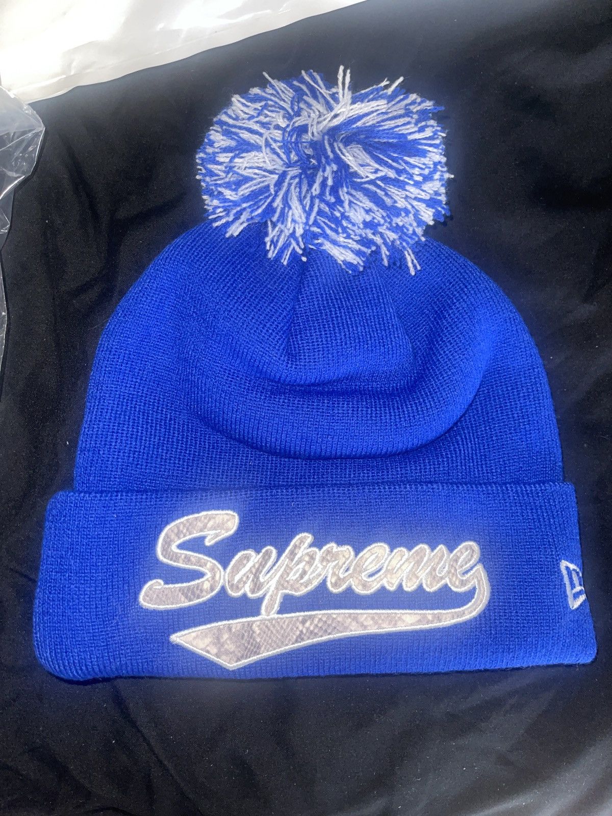 Supreme Supreme New Era Snake Script Beanie | Grailed