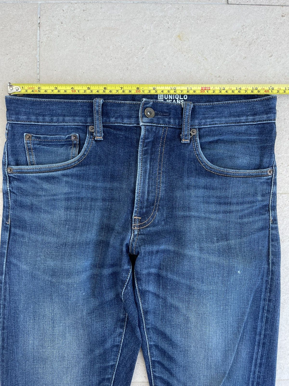 Japanese Brand × Jean × Uniqlo 🔥 Uniqlo Selvedge Distressed Denim Vintage W32🔥 Size US 32 / EU 48 - 4 Thumbnail