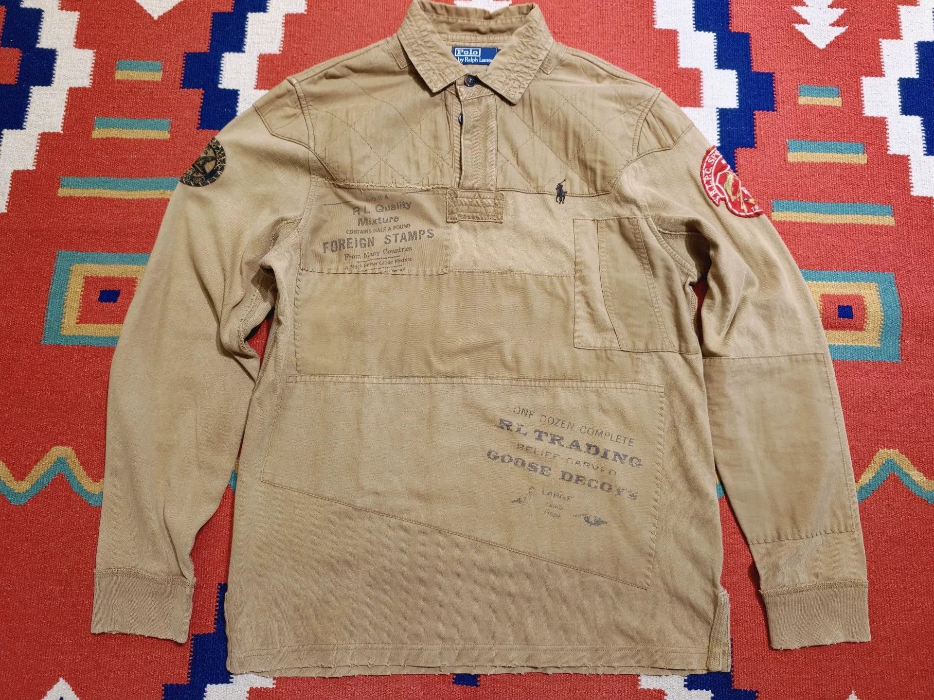 RRL Ralph Lauren Vintage Polo Ralph Lauren Rugby Polo Size US M / EU 48-50 / 2 - 1 Thumbnail