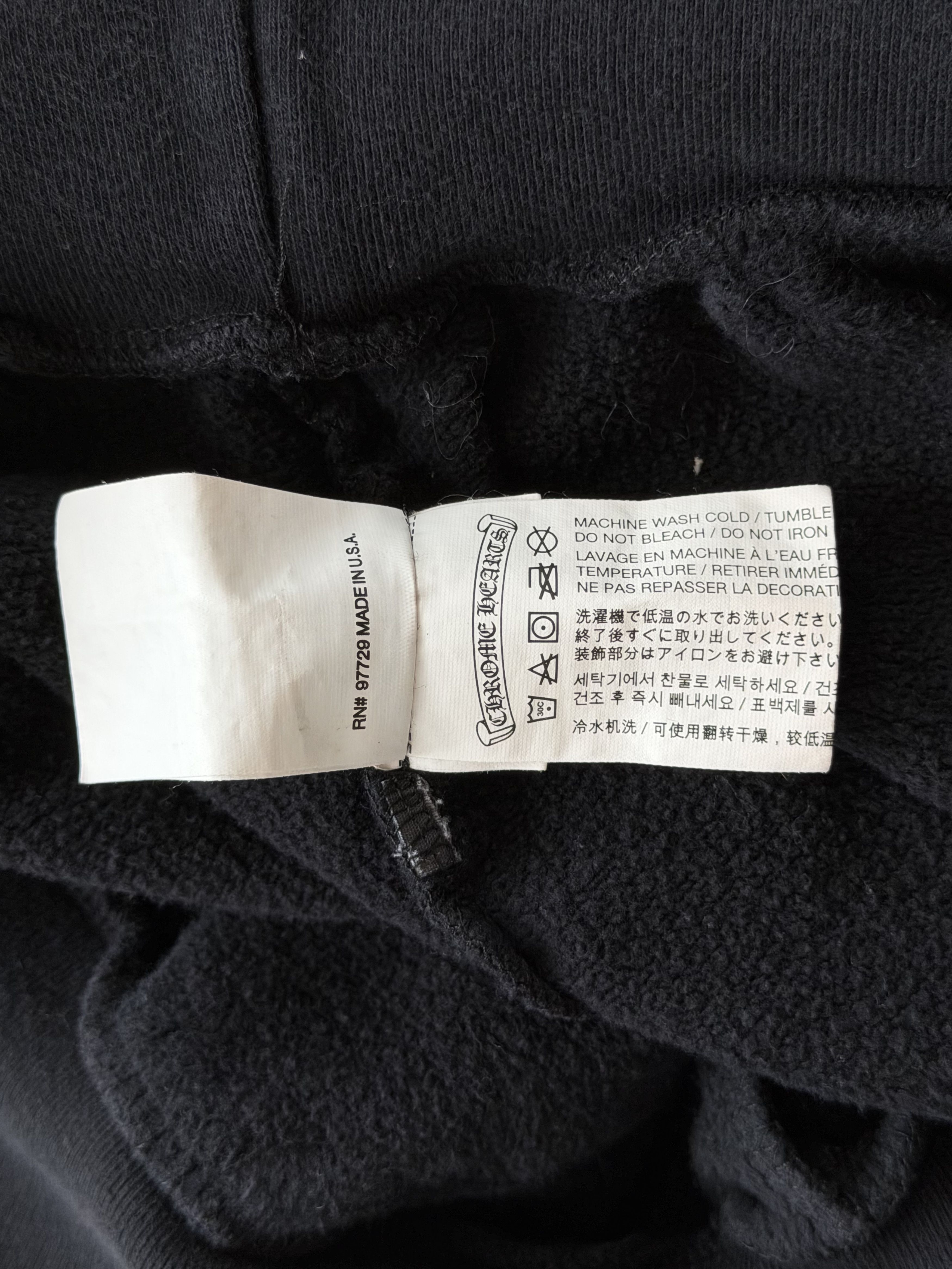 Chrome Hearts Chrome Hearts Black & White Script Logo Hoodie Size US S / EU 44-46 / 1 - 5 Thumbnail
