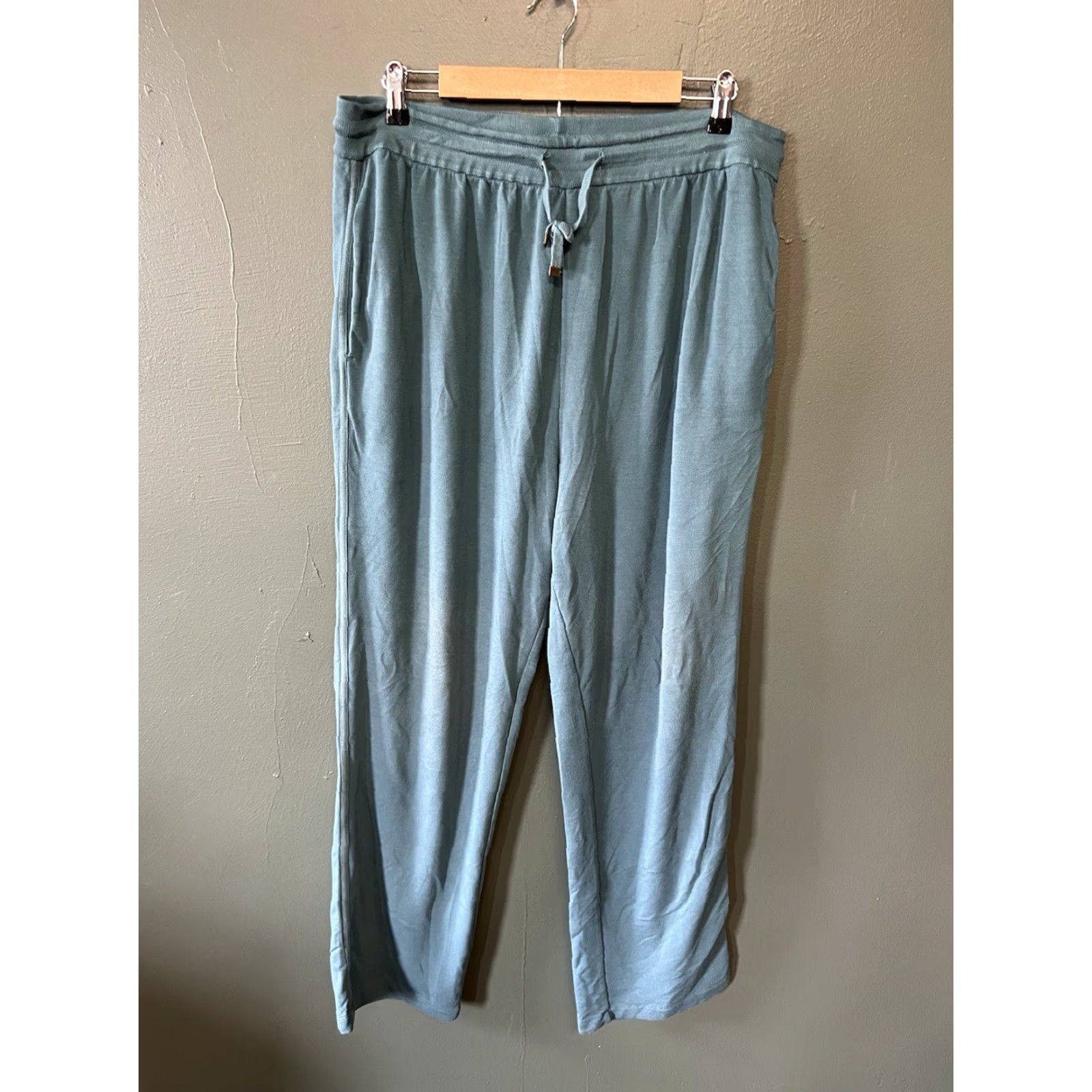 Soft Surroundings Soft Surroundings Sweatpants Womens Green XL Drawstring Pants Size 40" / US 18 - 2 Thumbnail