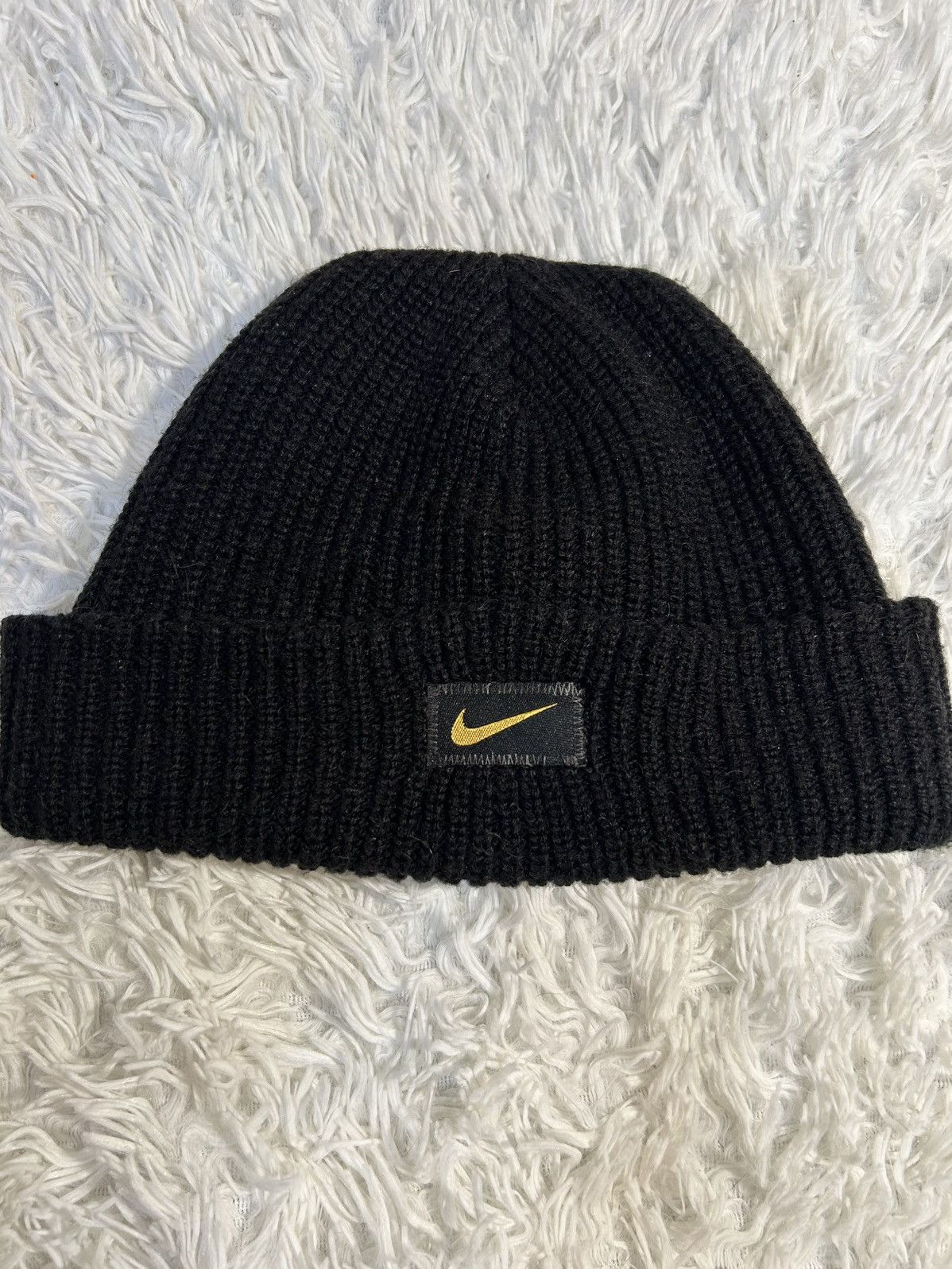 Nike Vintage Y2K Nike Beanie Hat Swoosh 90s Size ONE SIZE - 1 Thumbnail