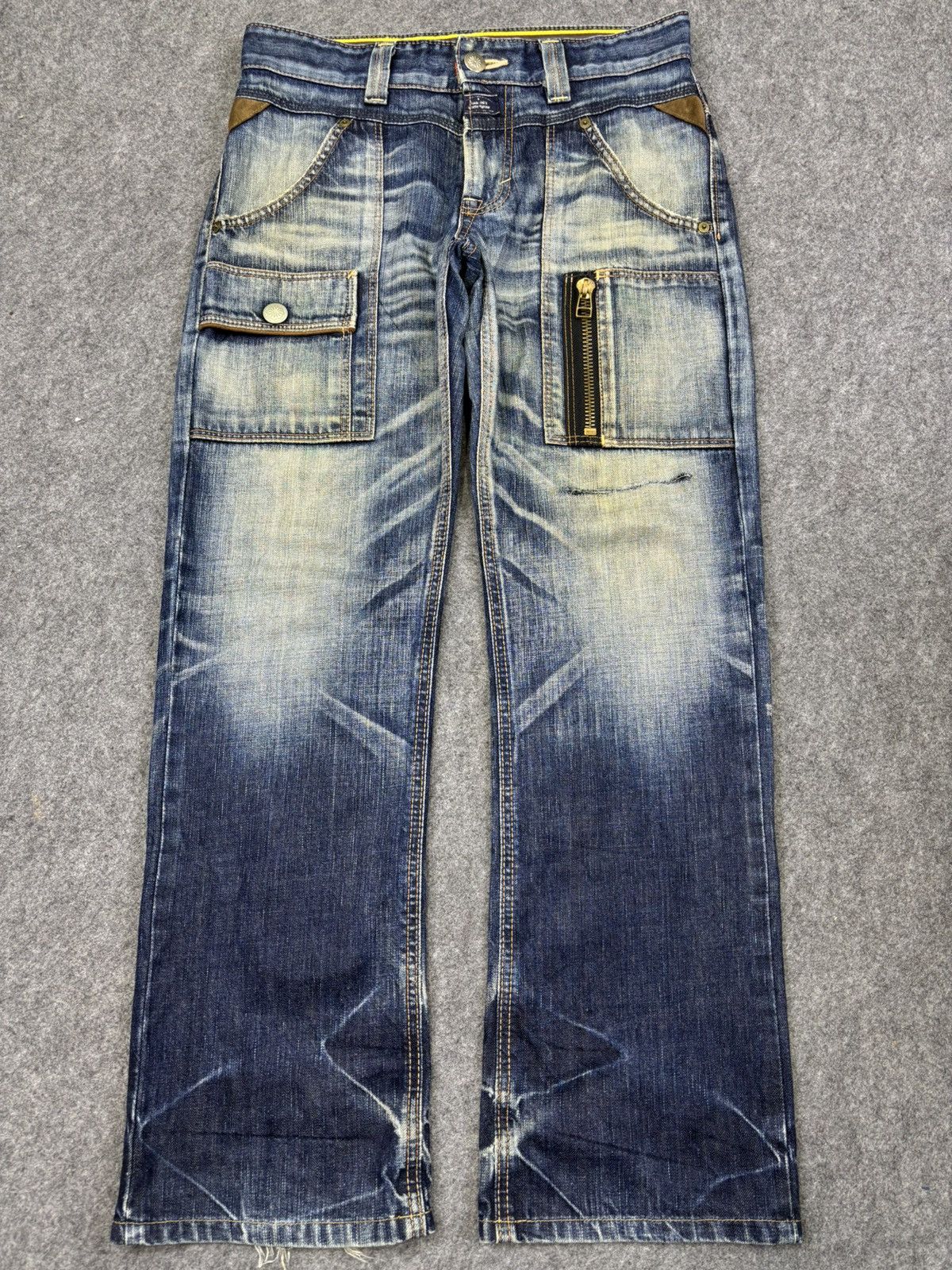 Edwin 💥Thrashed💥Sick Edwin Raw Fades Bush Denim F940 Size US 32 / EU 48 - 25 Thumbnail