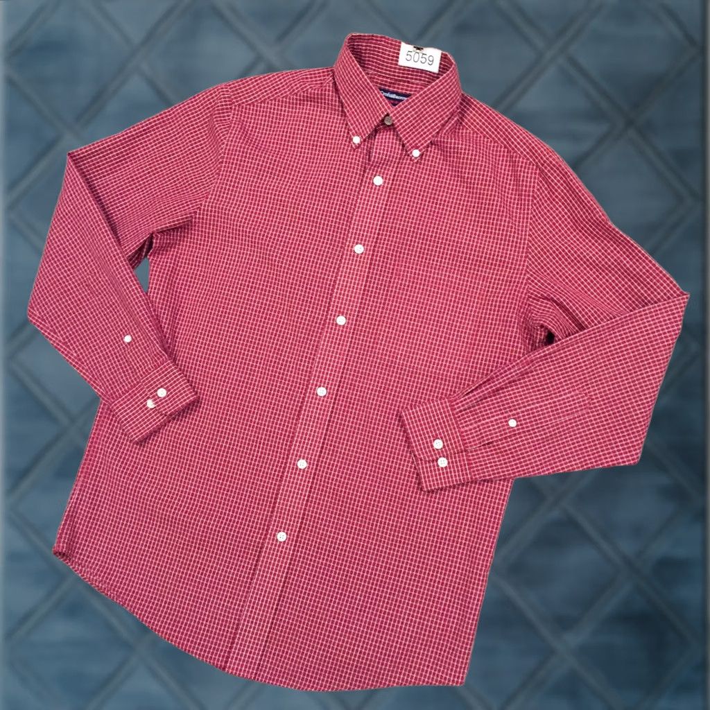 Croft & Barrow Croft & Barrow Shirt Mens 15 Red Plaid Long Sleeve Button Up Size US M / EU 48-50 / 2 - 1 Thumbnail