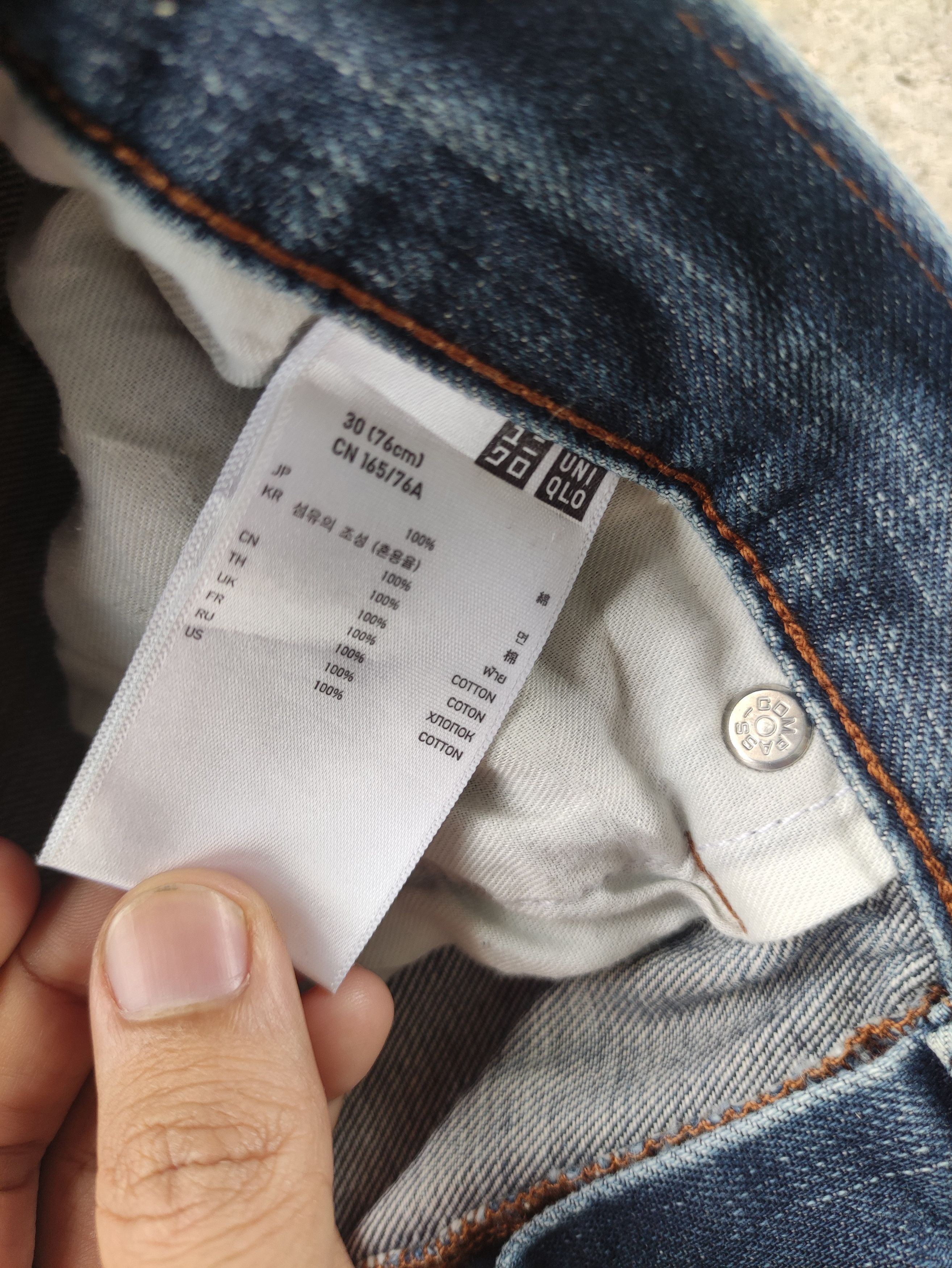 Japanese Brand Vintage Japanese Denim Distressed Faded Jean W33 Size US 33 - 7 Thumbnail