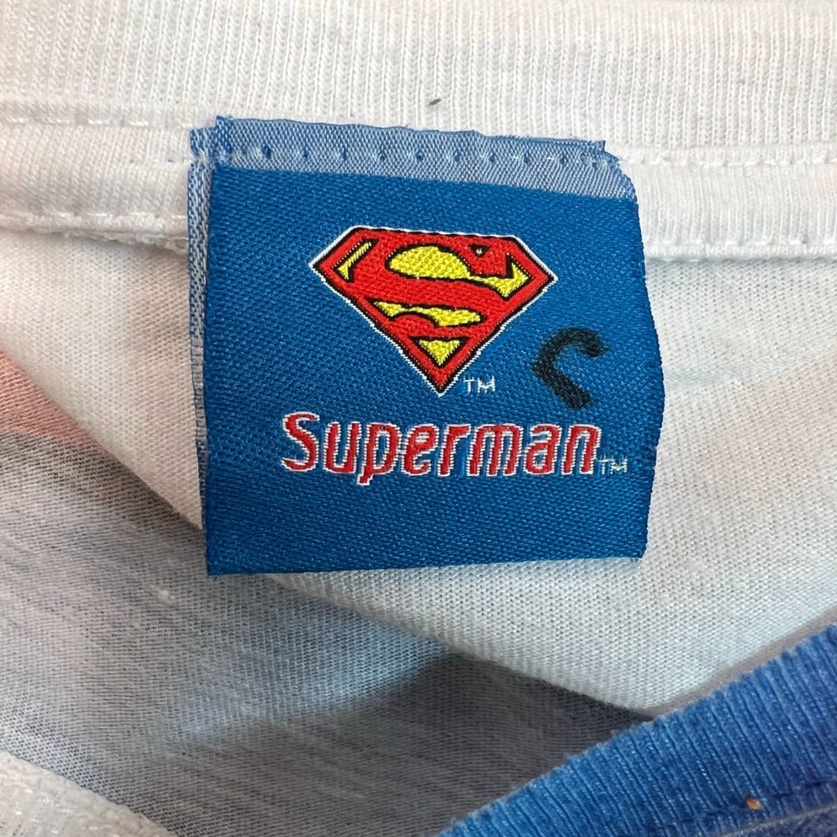 Vintage Superman DC Comics Shirt 3XL White Front Graphic Hit Mens T-Shirt Size US XXL / EU 58 / 5 - 4 Thumbnail