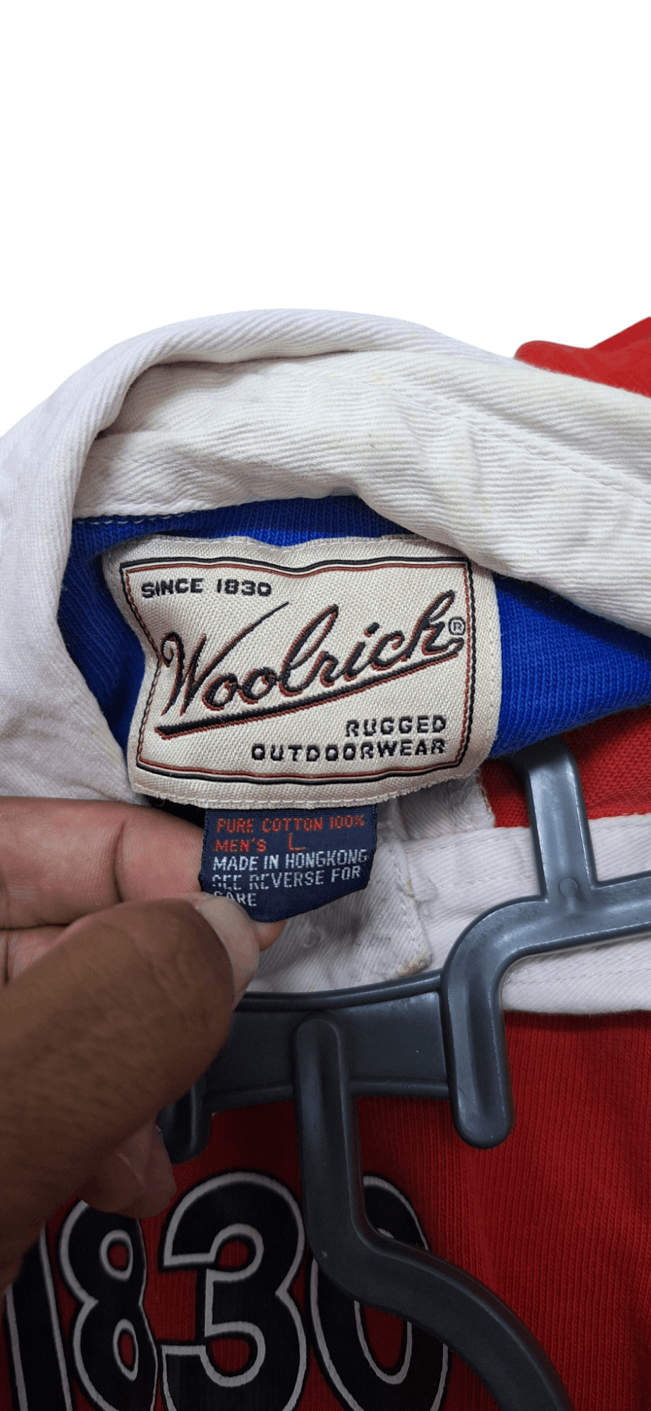 Rugby Ralph Lauren × Vintage × Woolrich Woolen Mills Vintage Woolrich Polo Rugby Size US L / EU 52-54 / 3 - 12 Thumbnail