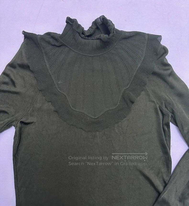 Hermes Hermes Knit Long Sleeve Shirt, Black Half Turtleneck Size S / US 4 / IT 40 - 3 Thumbnail
