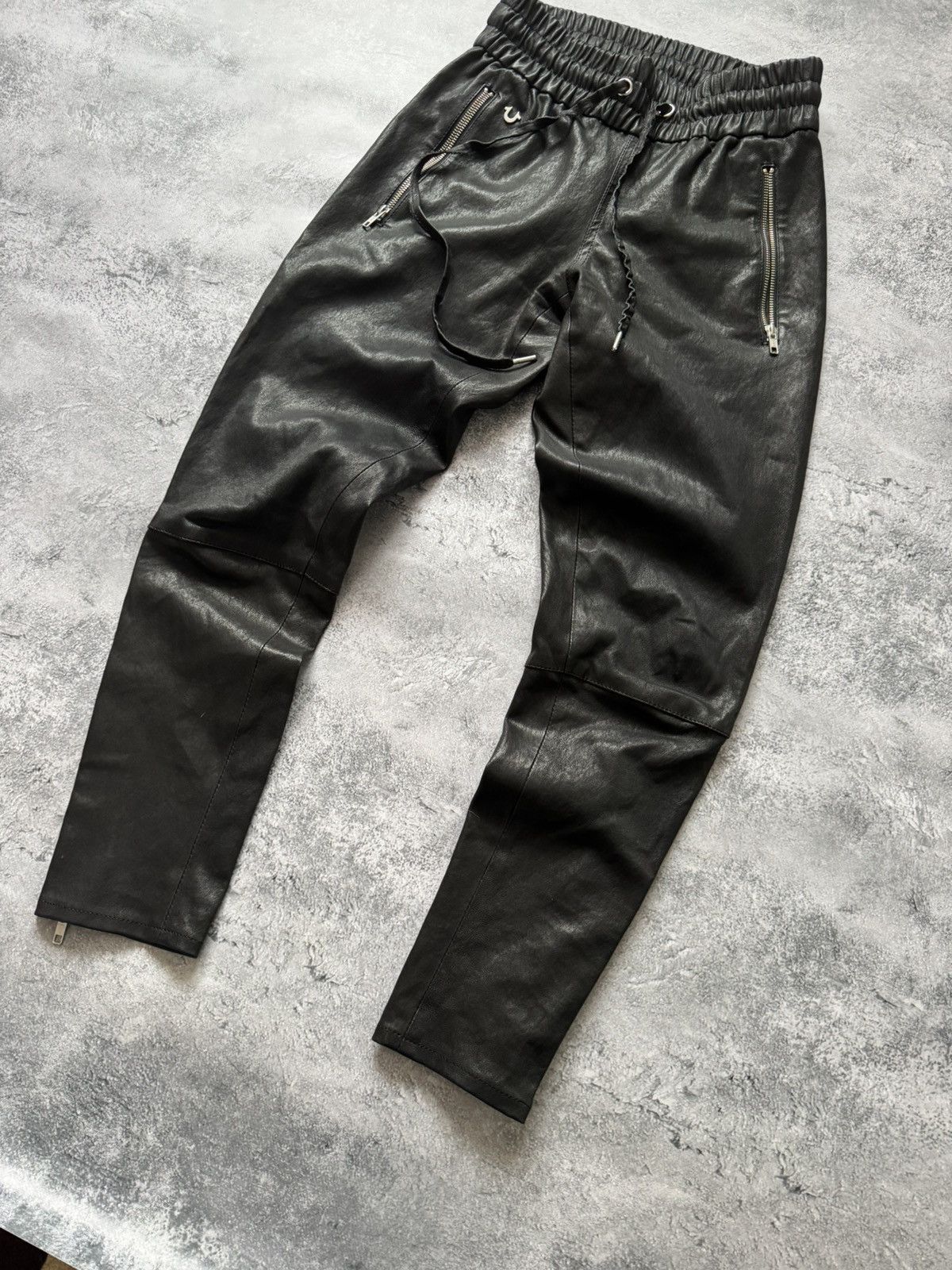 True Religion Rare True Religion Leather Pants size 29 Size 29" - 2 Thumbnail