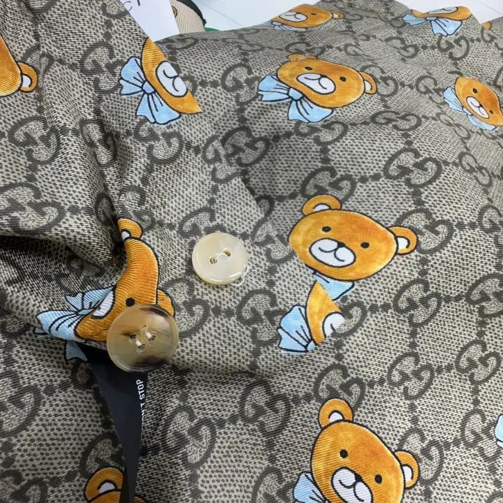 Gucci Gucci x Kai Bear Print Silk Shorts-2507 Size US 44 / EU 60 - 8 Thumbnail