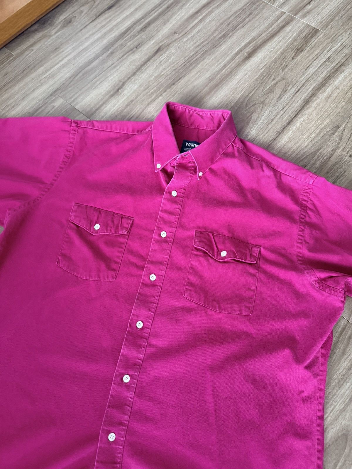 Wrangler Vintage Wrangler Cowboy Cut Shirt Pink 17-34 Size US L / EU 52-54 / 3 - 2 Thumbnail