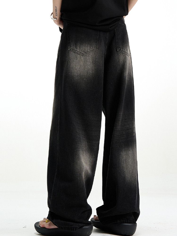 Japanese Brand × Jean Retro Solid Black Jeans Loose Size US 30 / EU 46 - 3 Thumbnail