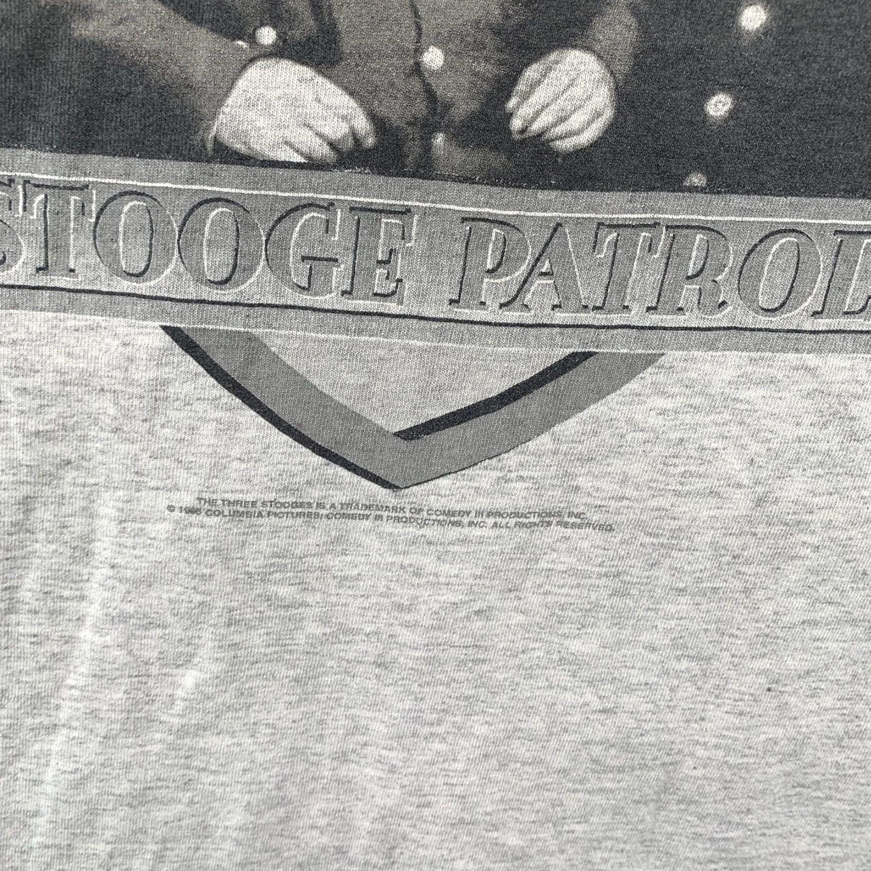 Vintage Vintage 3 Stooges Shirt Mens XL Gray Stooge Police Patrol USA Shirt Size US XL / EU 56 / 4 - 6 Thumbnail