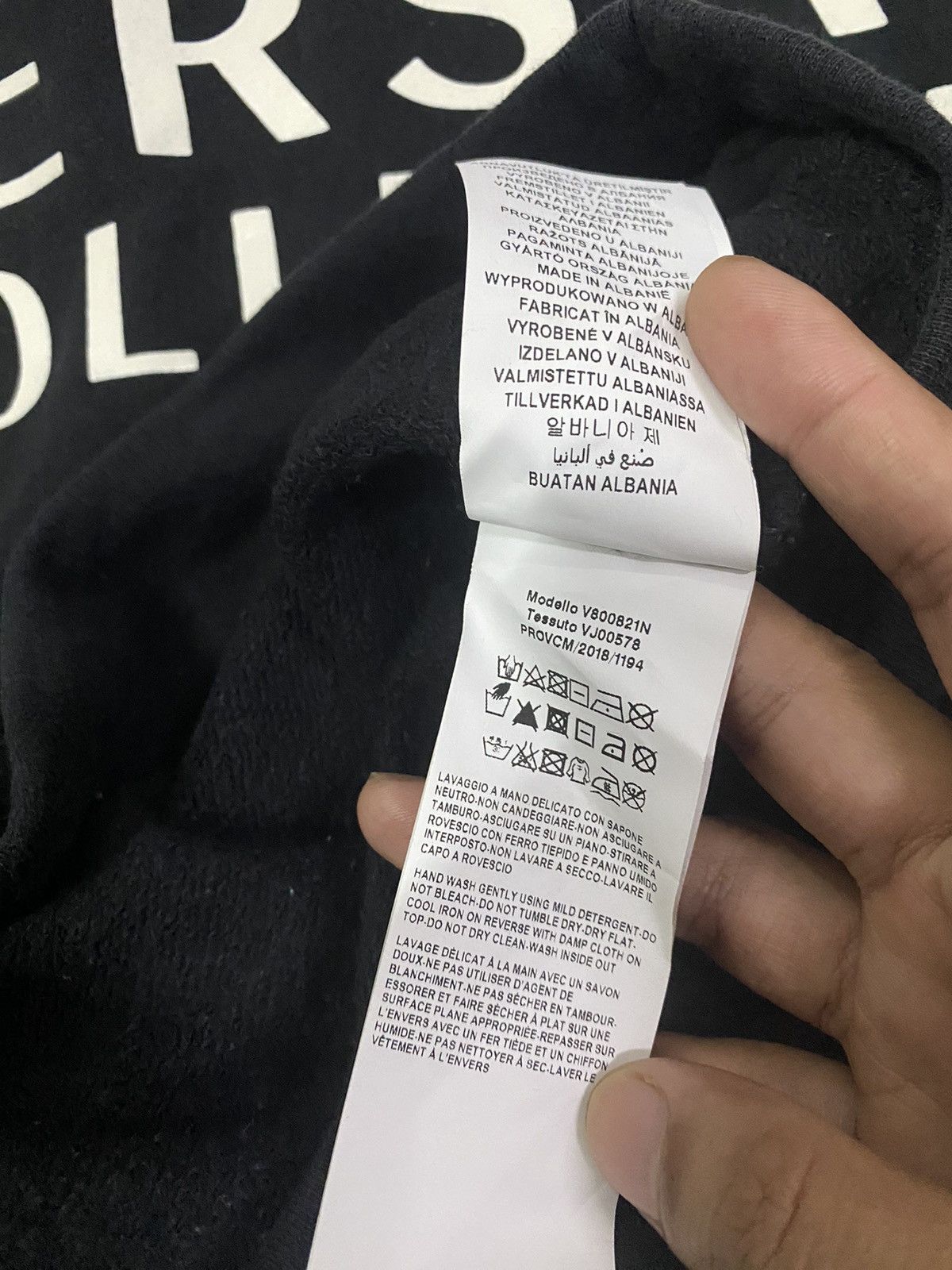 Versace Versace Collection big Spell out long sleeves Size US M / EU 48-50 / 2 - 8 Thumbnail