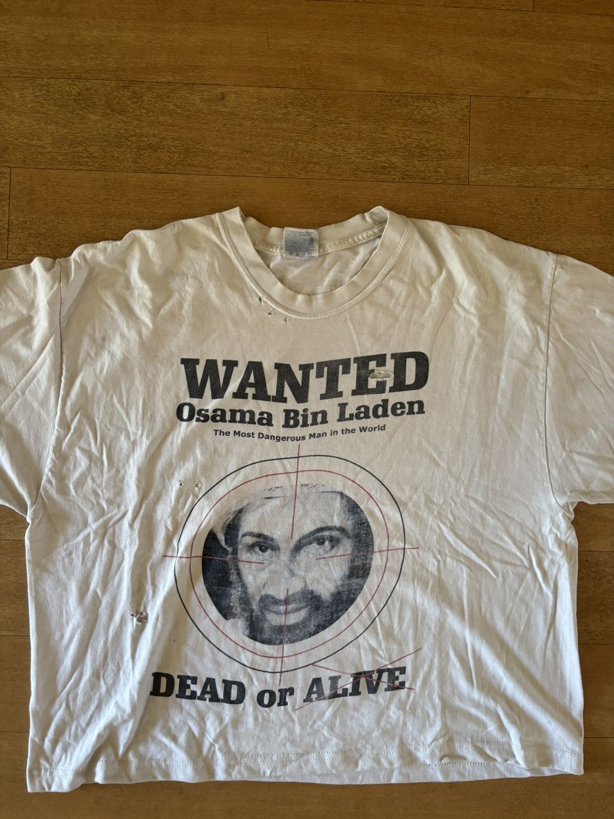 Vintage Vintage Wanted DOA Osama Bin Laden Size US XL / EU 56 / 4 - 2 Thumbnail