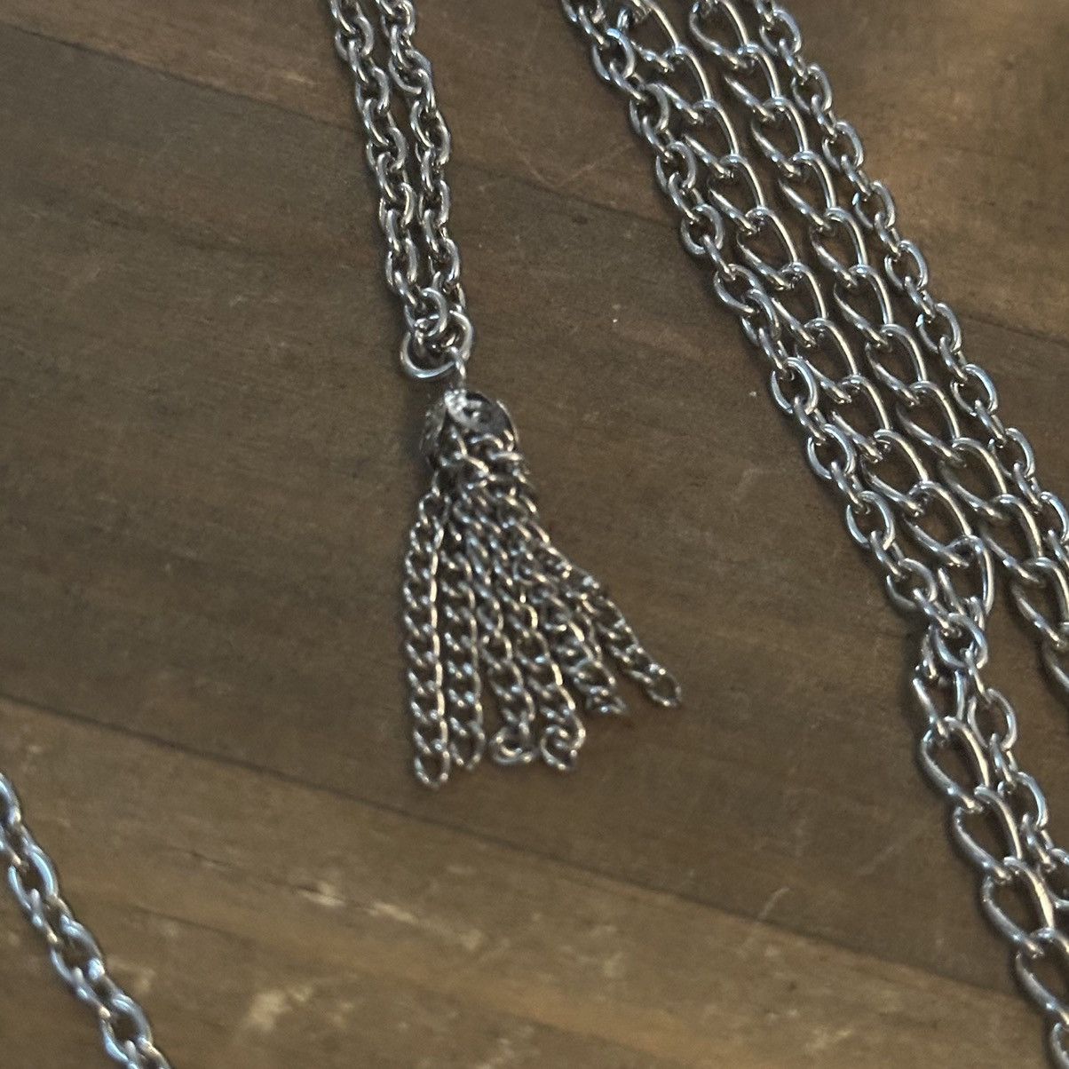 Vintage Vintage long layered multi chain pendant necklace Size ONE SIZE - 2 Thumbnail