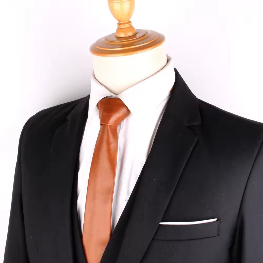 Japanese Brand × Other Casual Pu Leather Solid Suit Tie Size ONE SIZE - 1 Thumbnail