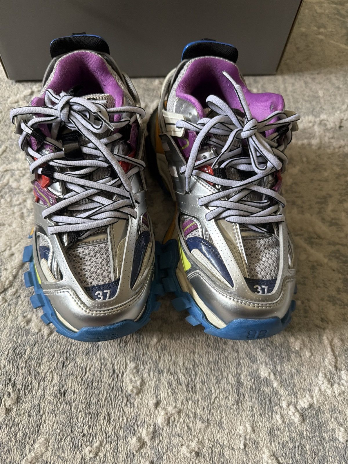 Balenciaga Balenciaga Track Sneaker 'Metallic Multi' Size US 7 / IT 37 - 4 Thumbnail