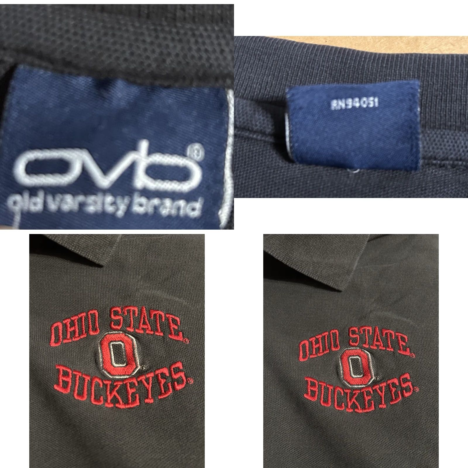 Vintage Vintage Ohio State Polo Shirt Men 2XL Black Short Sleeve Button Collar - Activewear Size US XXL / EU 58 / 5 - 8 Thumbnail