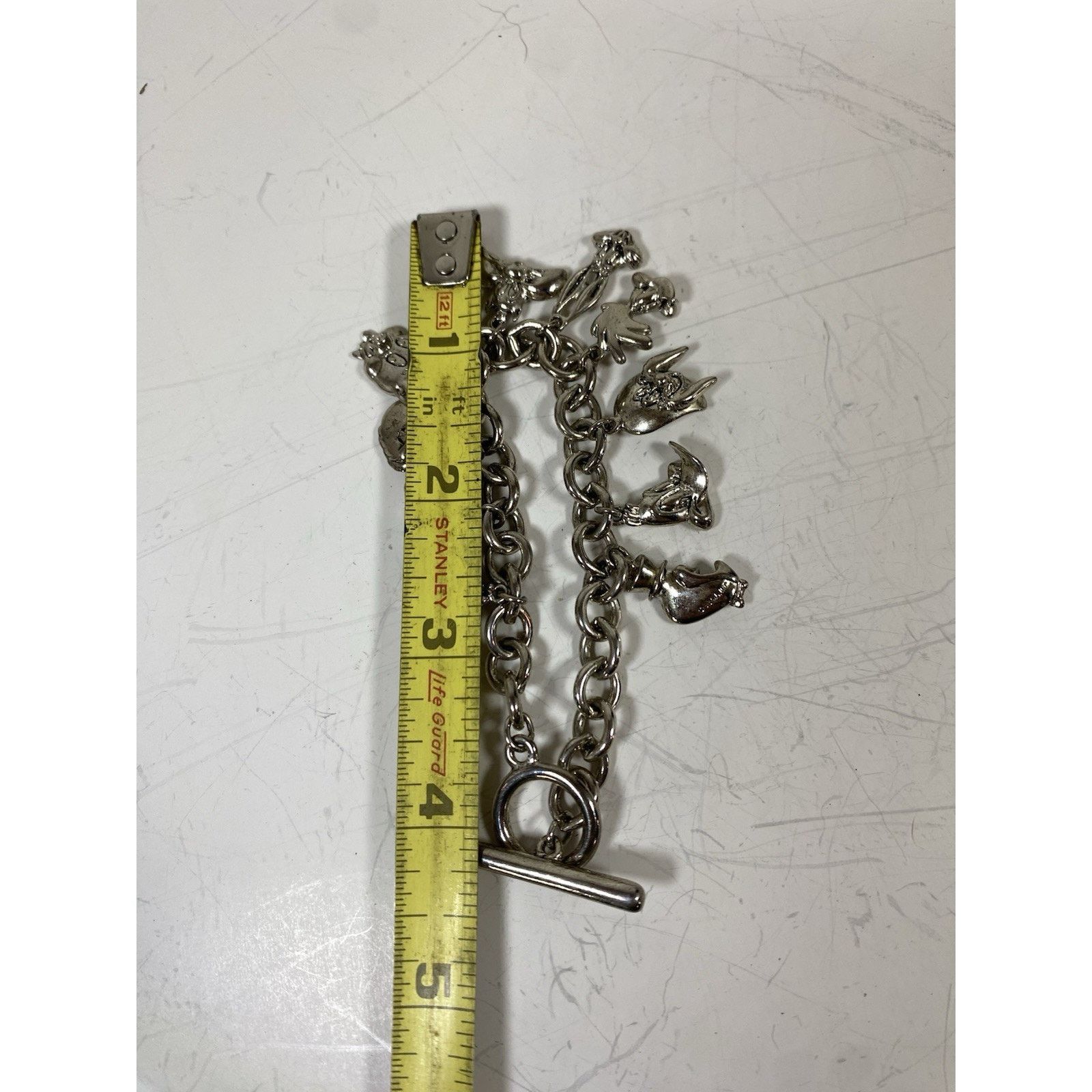 Warner Bros Vintage 1992 WARNER BROS. Comic Character Charm Bracelet Size ONE SIZE - 3 Thumbnail