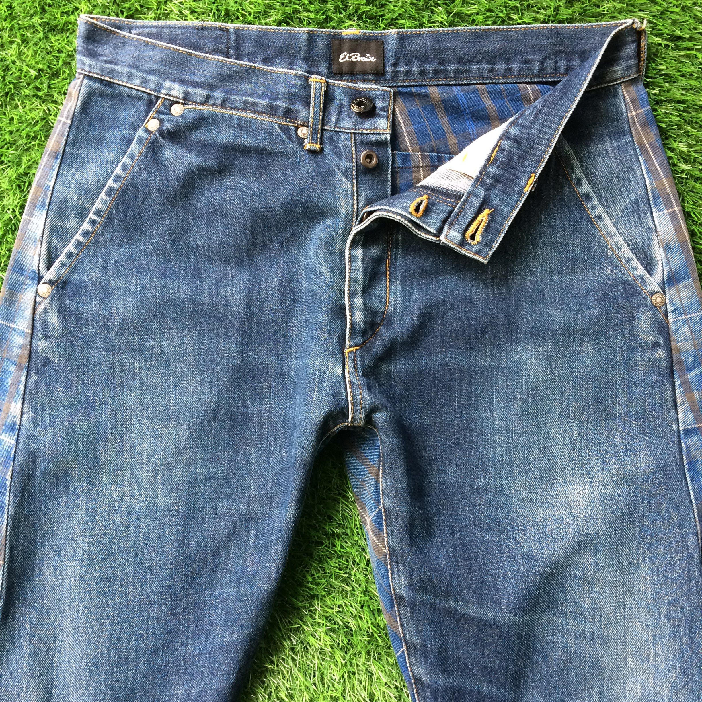 Japanese Brand × Jean Japanese Two Tone Tartan Denim Jeans D-714 Size US 31 - 3 Thumbnail