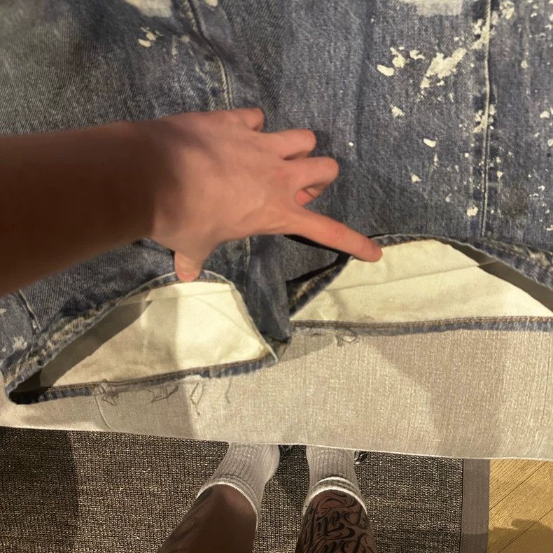 Acne Studios acne studios 3D-printed flared jeans Size US 34 / EU 50 - 4 Thumbnail
