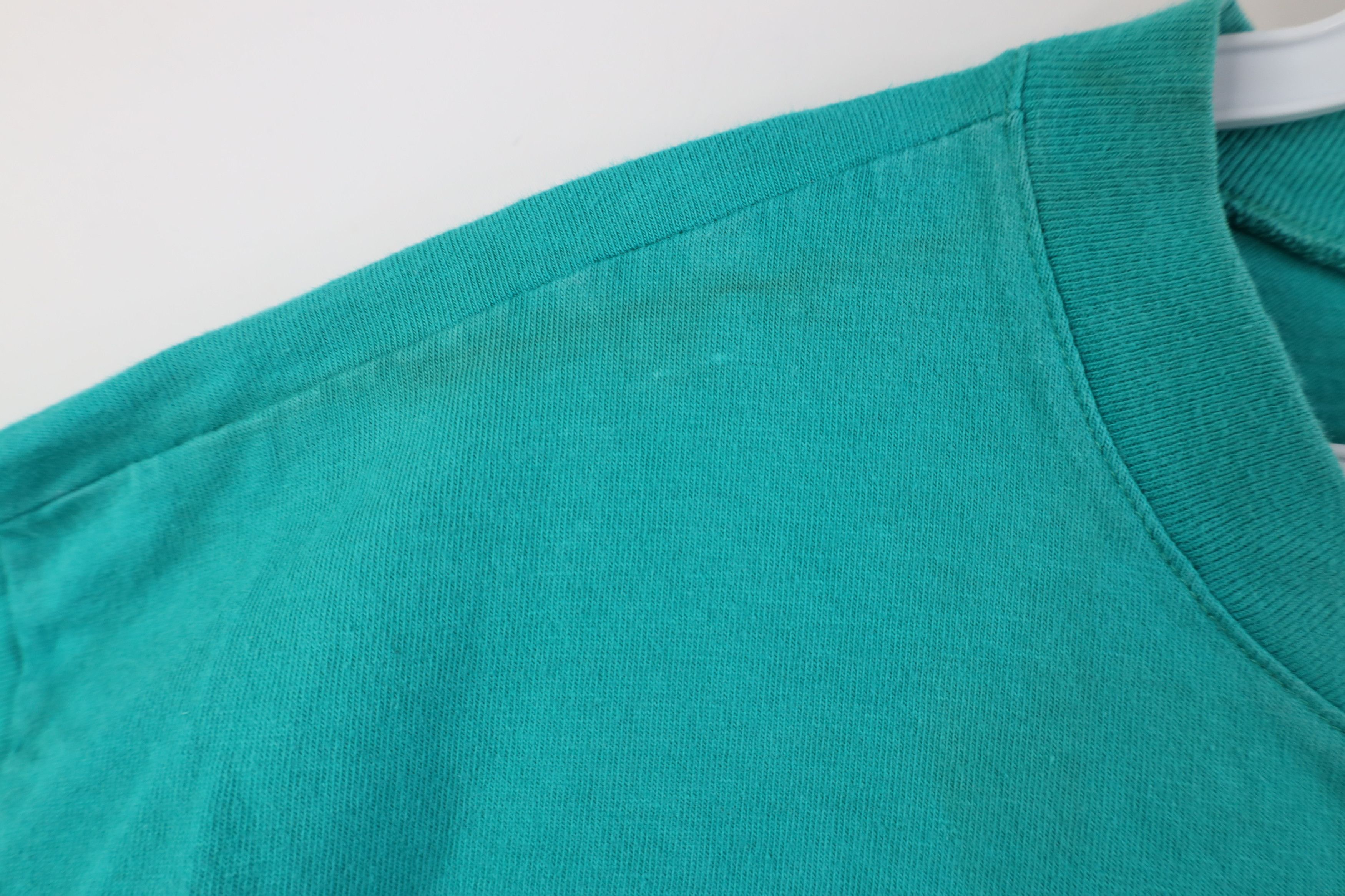 Hanes Vintage 90s Hanes Heavyweight Cotton Henley T-Shirt Teal Size US XL / EU 56 / 4 - 5 Thumbnail