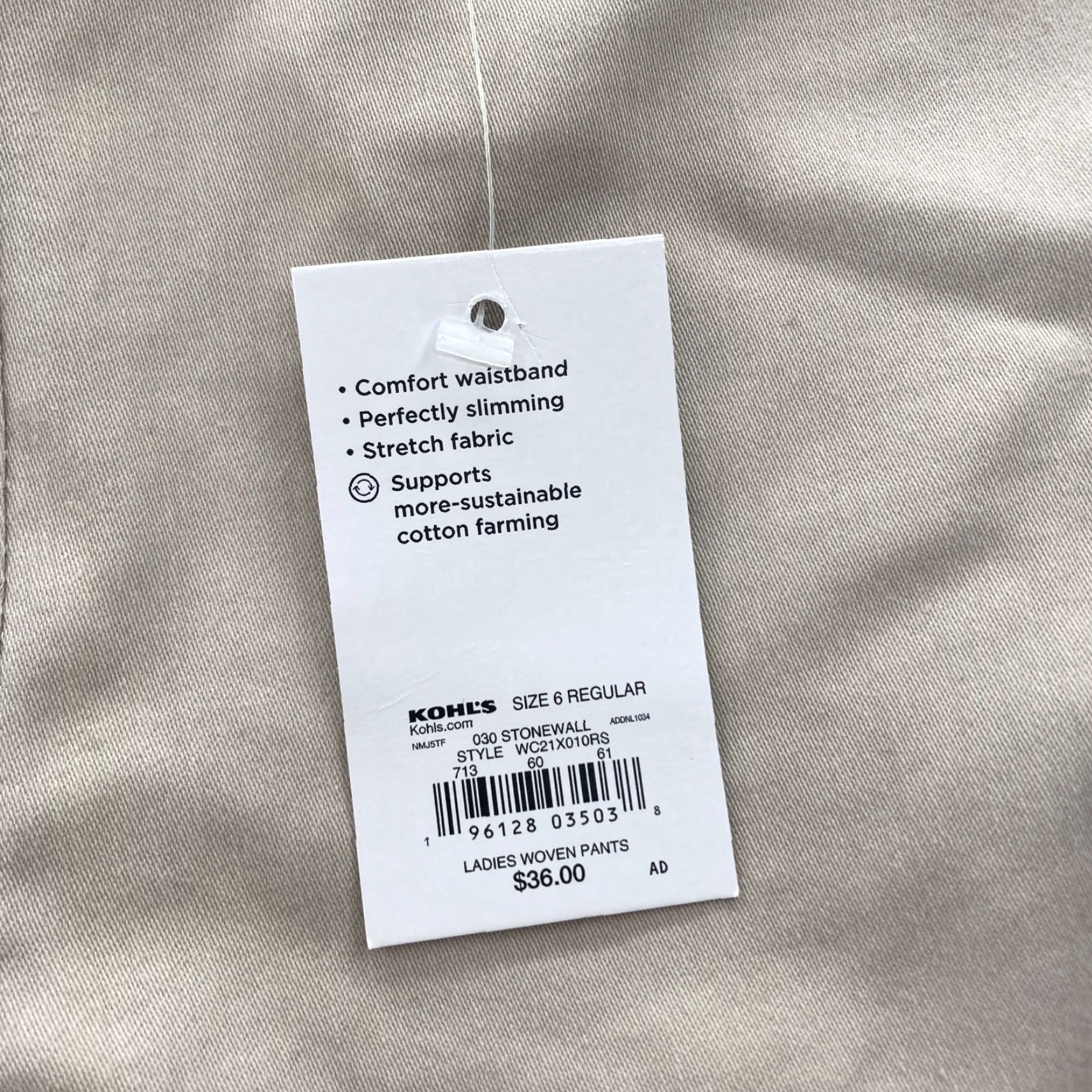 Croft & Barrow Croft & Barrow The Effortless Stretch Capri Women's 6 Beige Pull On NWT Slim Straight Capris for Women Size ONE SIZE - 4 Thumbnail