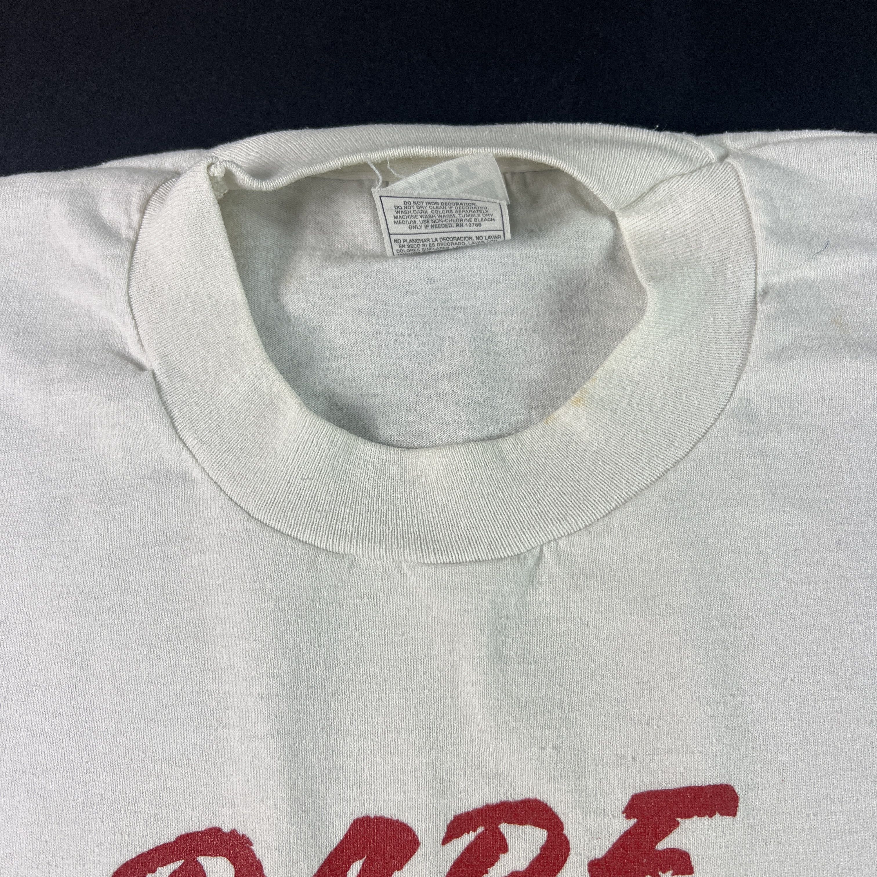 Fruit Of The Loom Y2K DARE Shirt White & Red Dingy Saratoga New York Tee Size US M / EU 48-50 / 2 - 5 Thumbnail