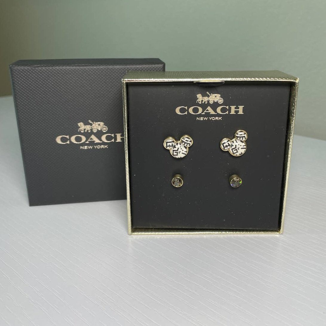 Coach Coach Disney Mickey Mouse X Keith Haring Stud Earrings Set Size ONE SIZE - 1 Thumbnail