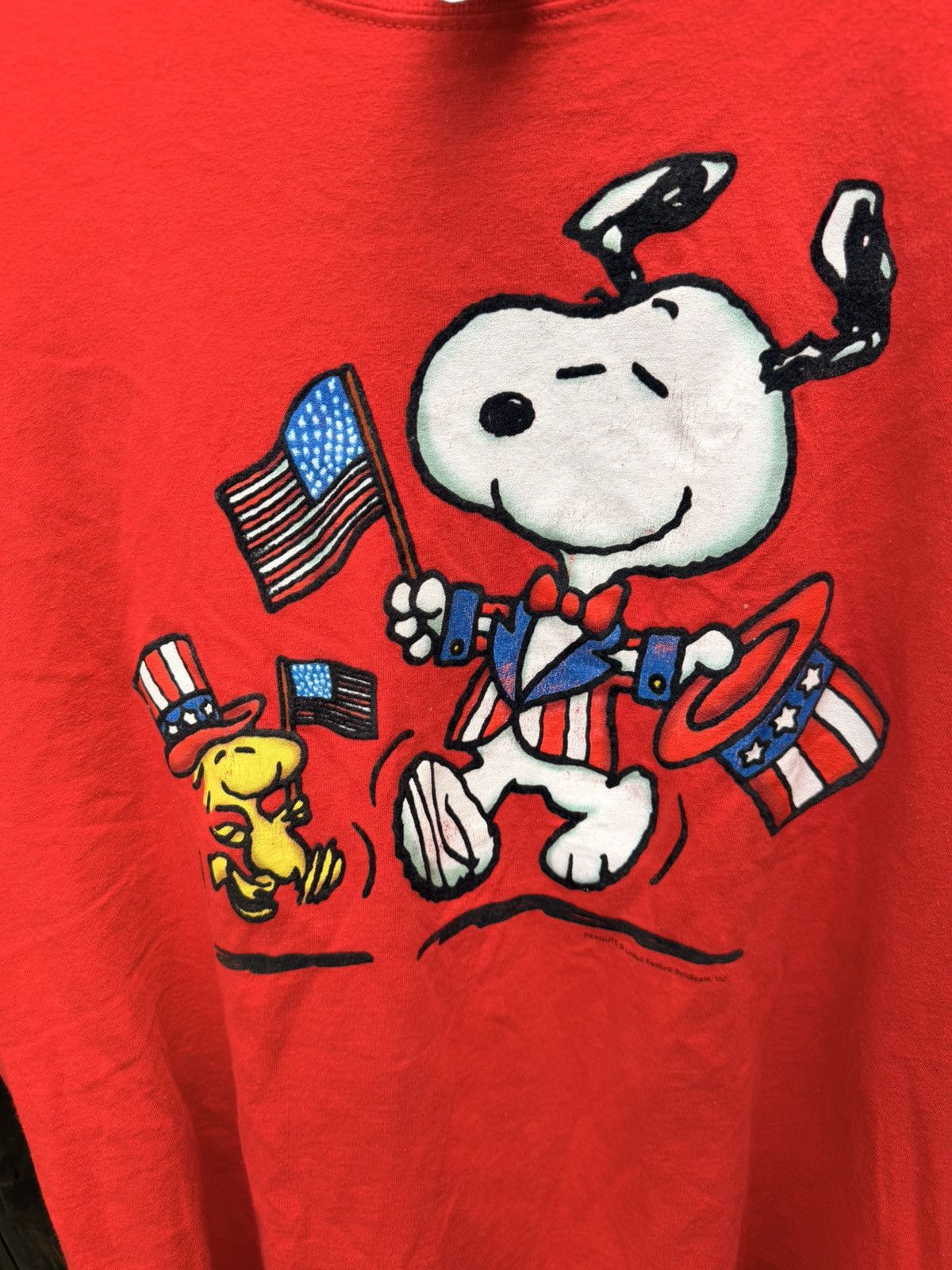 Peanuts VTG Peanuts Snoopy & Woodstock Patriot USA tee Size XL Size US XL / EU 56 / 4 - 2 Thumbnail