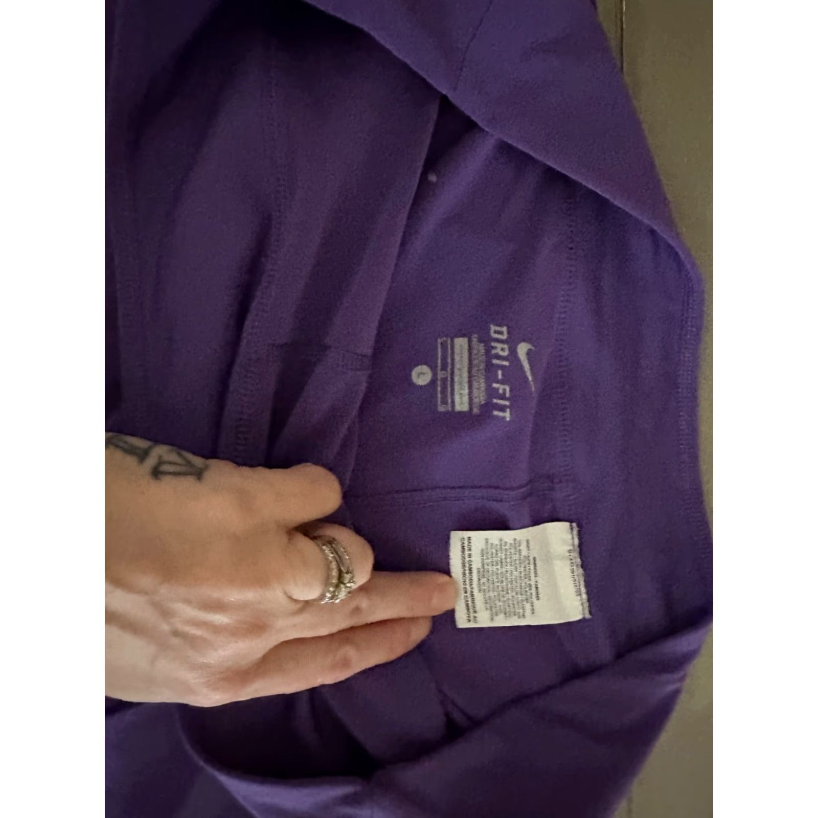 Nike Nike Dri Fit Womens Large Pleated Front Stretch Waist Golf Tennis Skort Purple Size ONE SIZE - 5 Thumbnail
